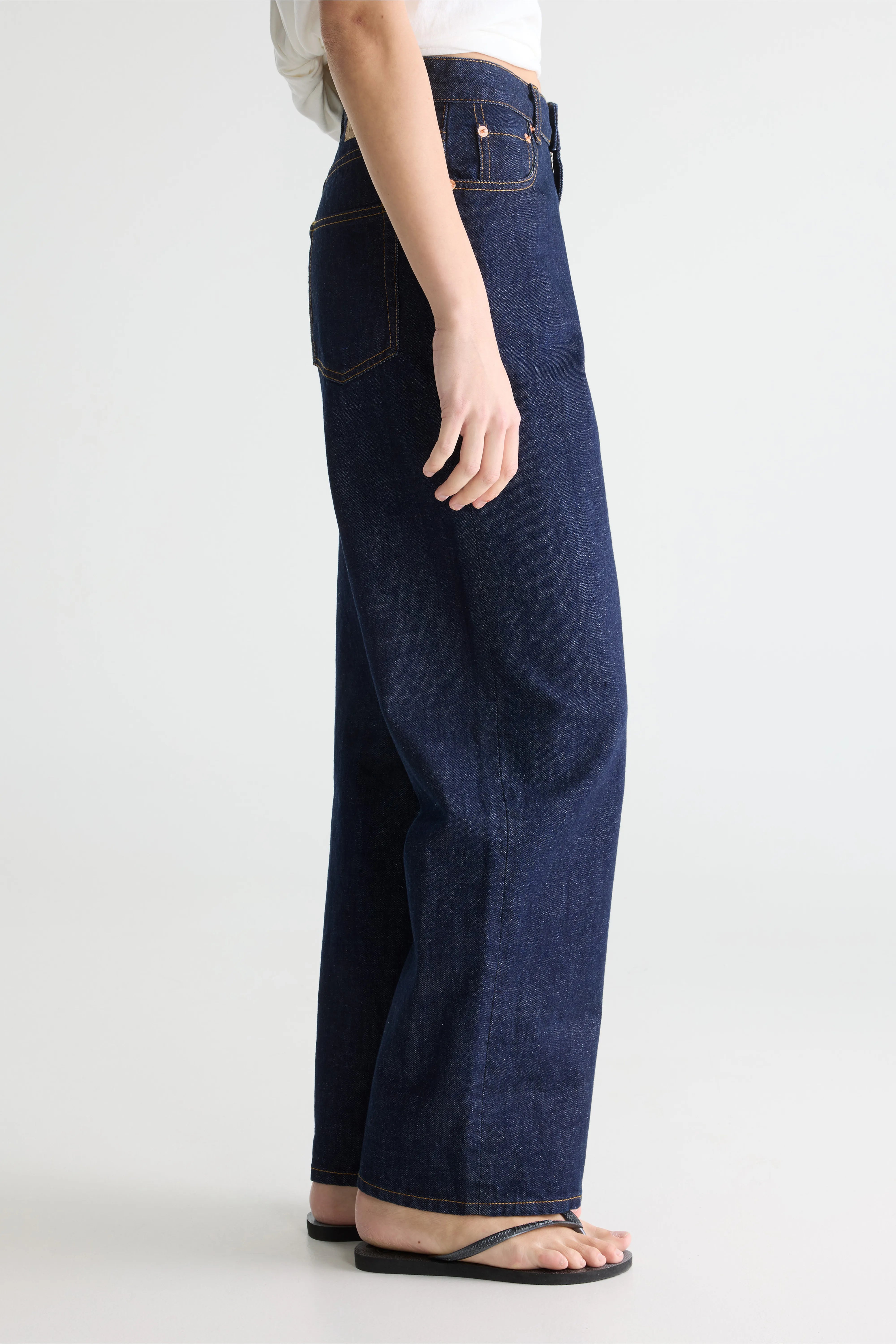 Denim N. 61 - Wijde blauwe jeans (252 / W / BLUE RINSE)