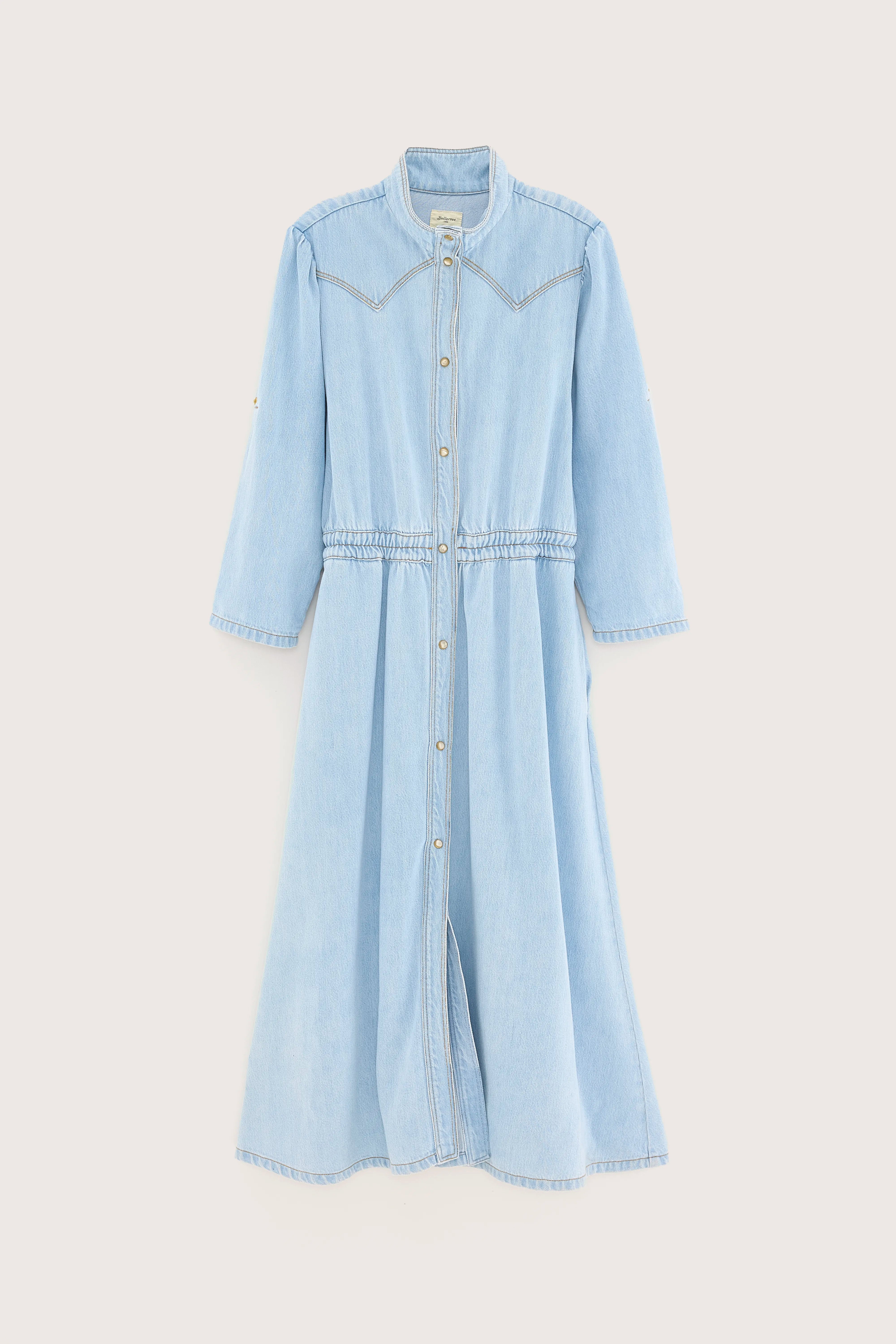 Pakita denim midi dress (251 / W / LT BLUE BLEACH)
