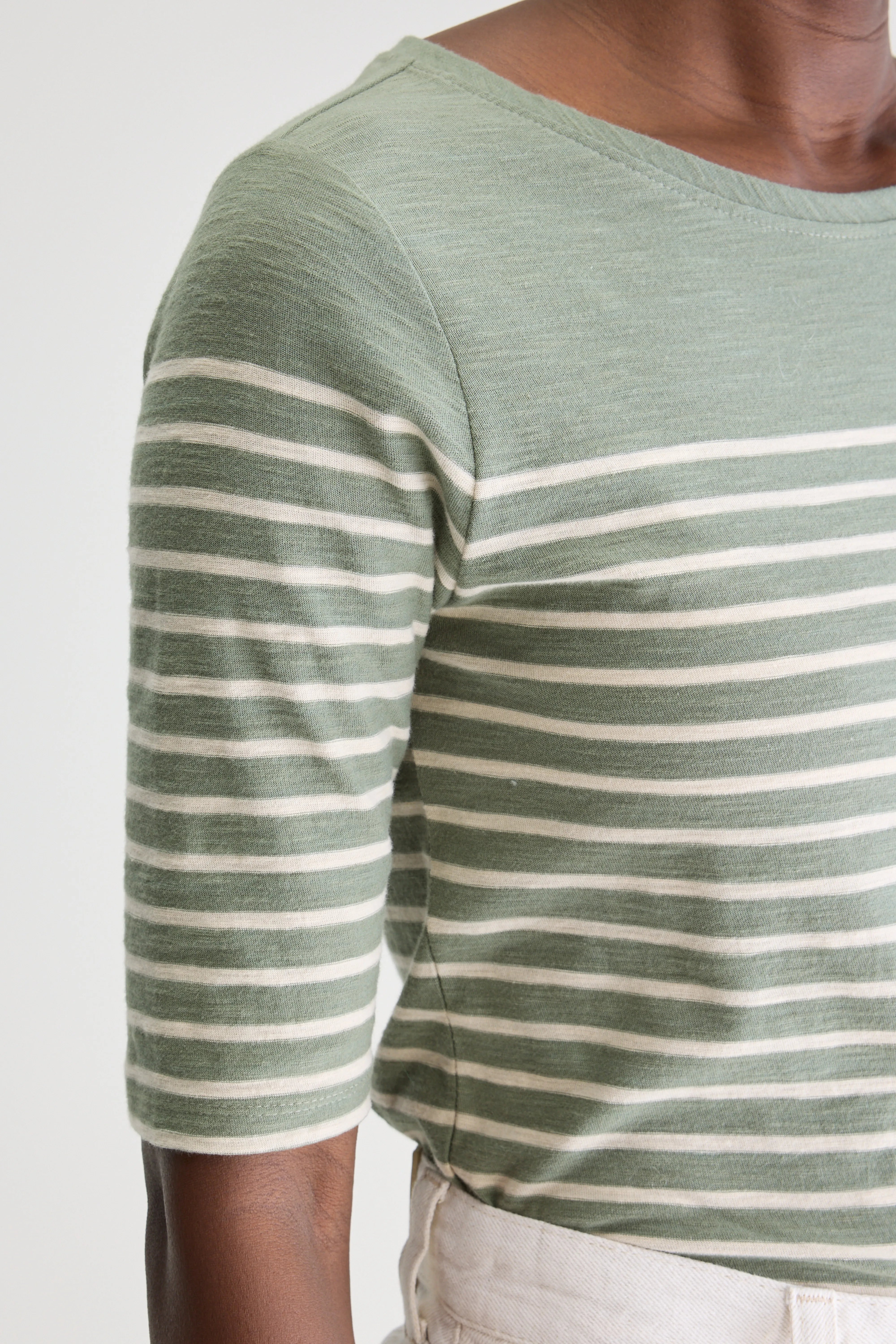 Mias slim fit t-shirt (251 / W / STRIPE B)