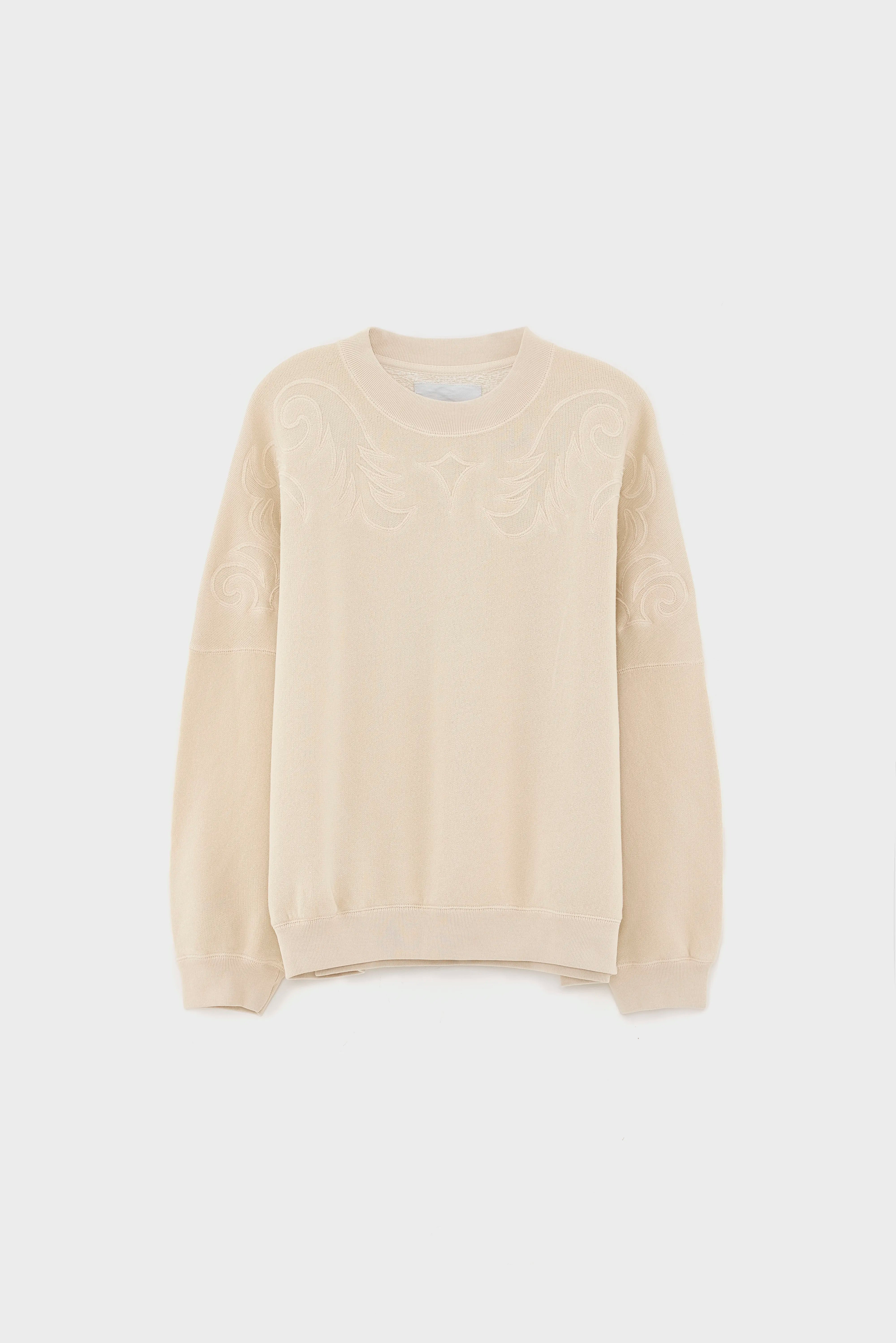 Sweatshirt col rond Flipo (251 / W / CHALK)