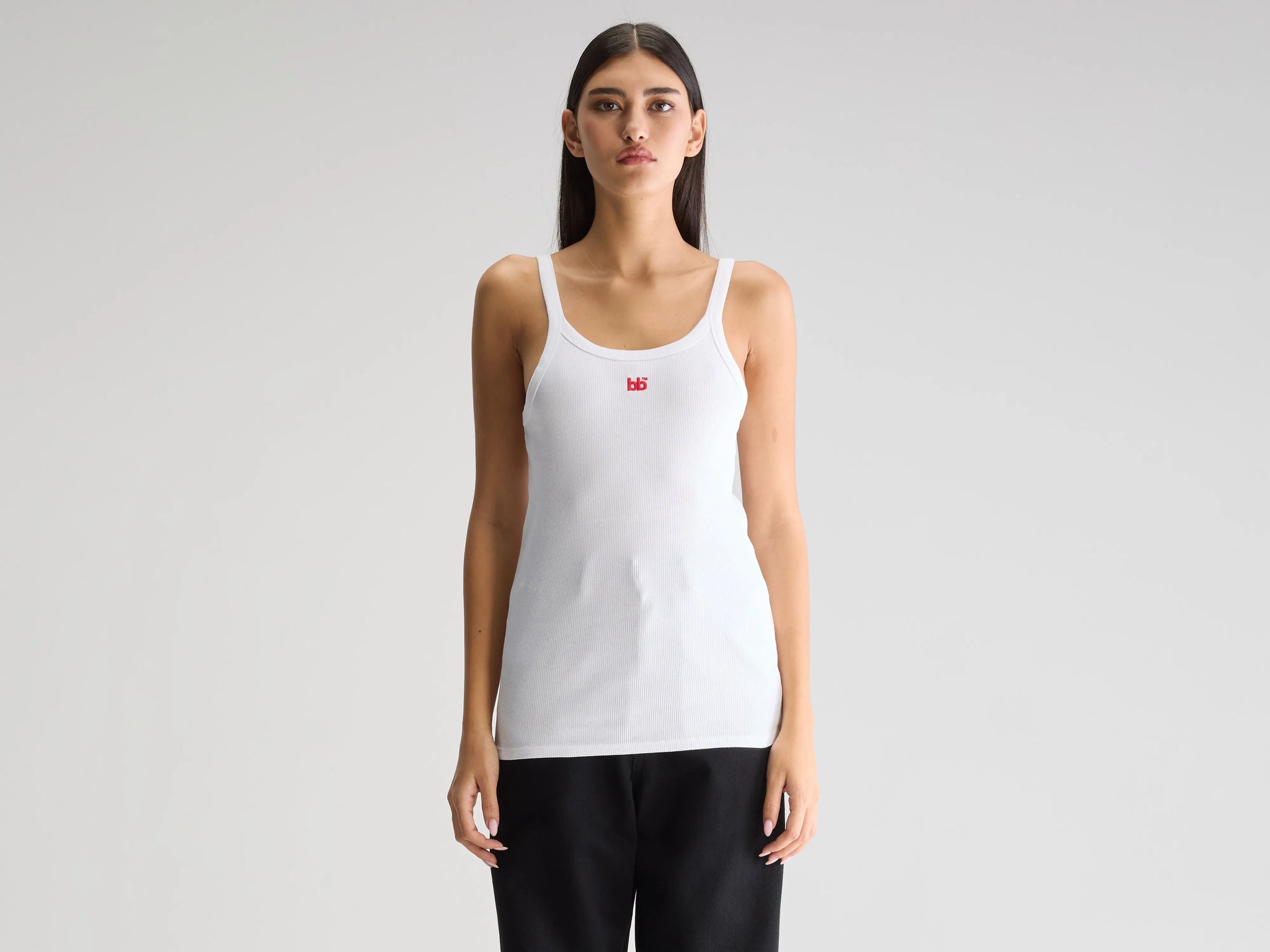 White Slim Fit Tank Top for Women | Bellerose