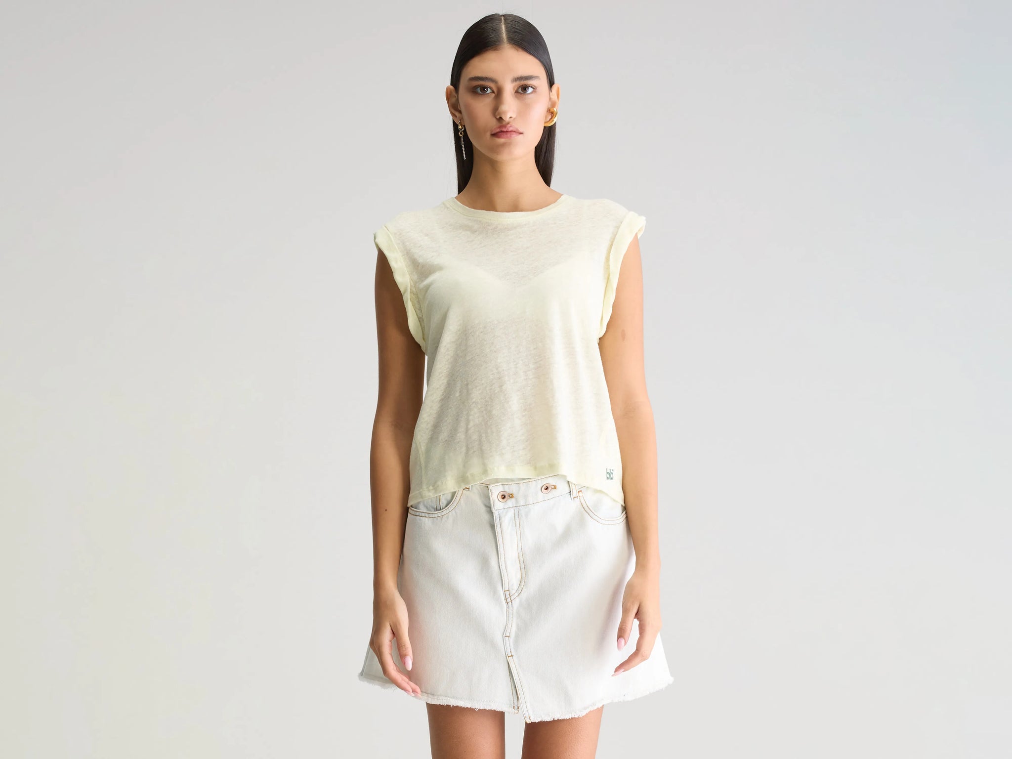 T-shirt col rond Vlyn