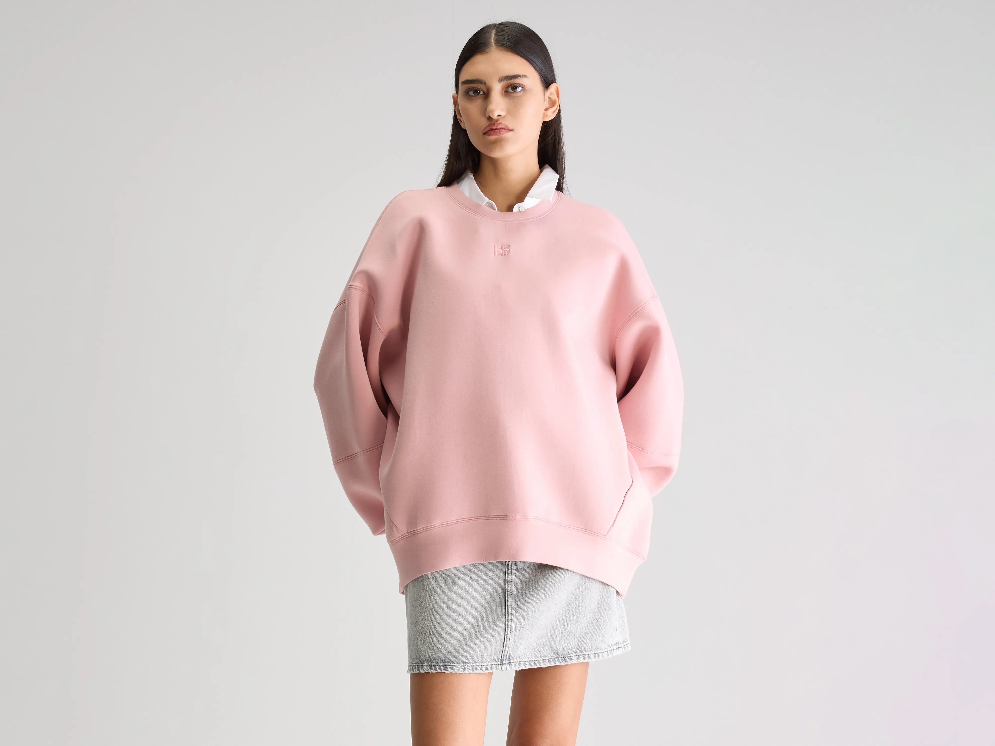 Trig sweatshirt met ronde hals (251 / W / CHEEKS)