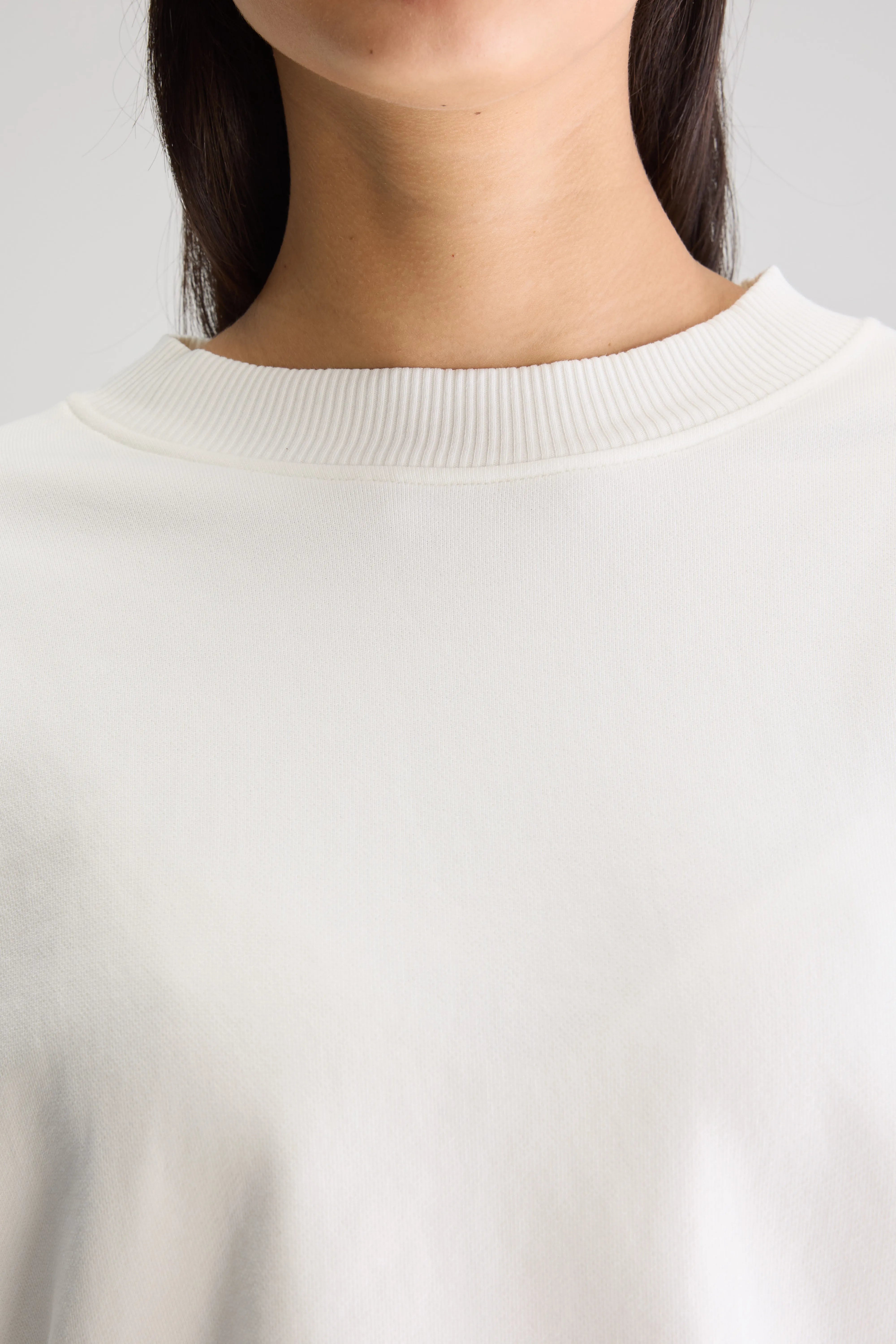 Slenni sweatshirt met ronde hals (251 / W / VINTAGE WHITE)