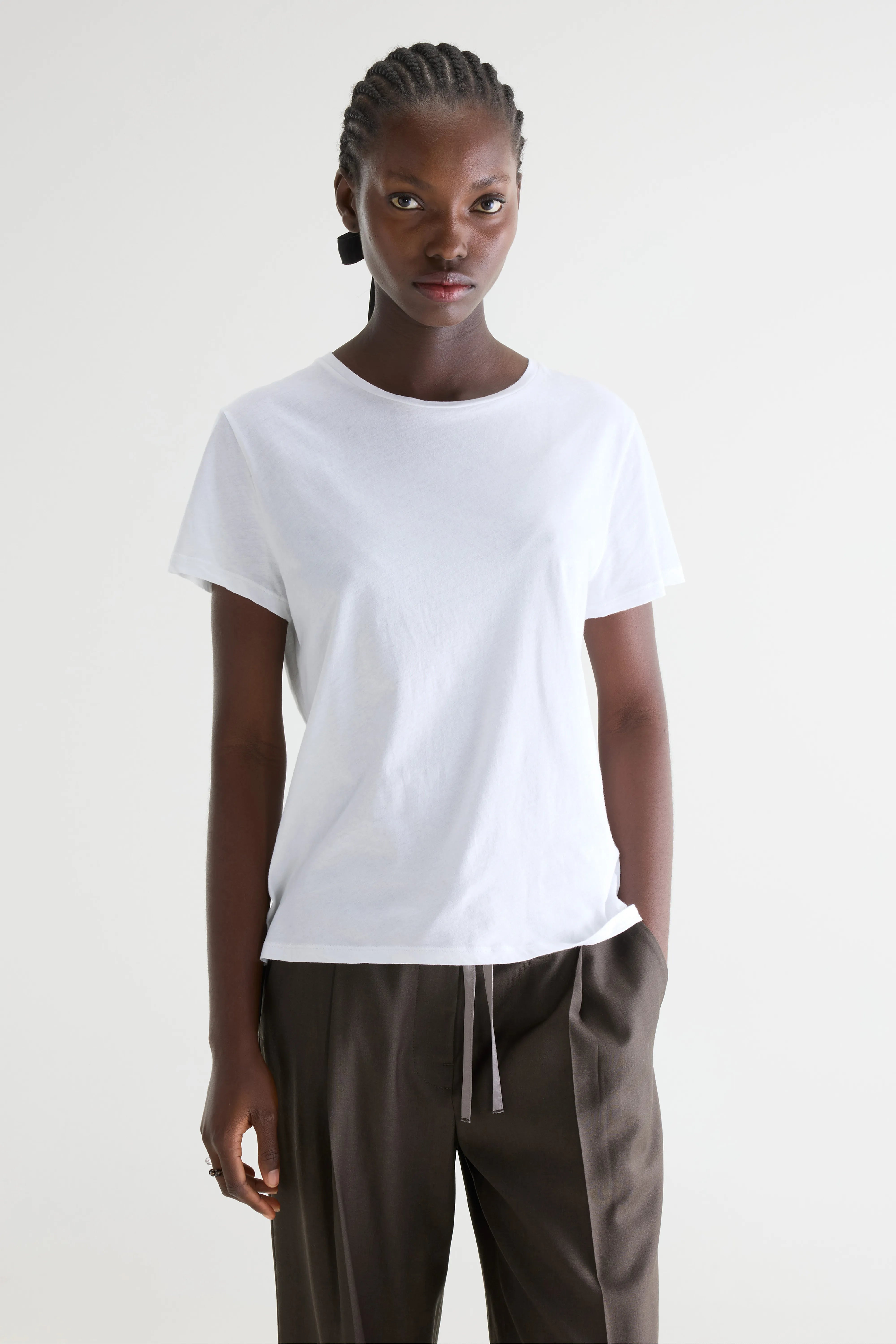 T-shirt blanc à manches courtes Covi (252 / W / WHITE)