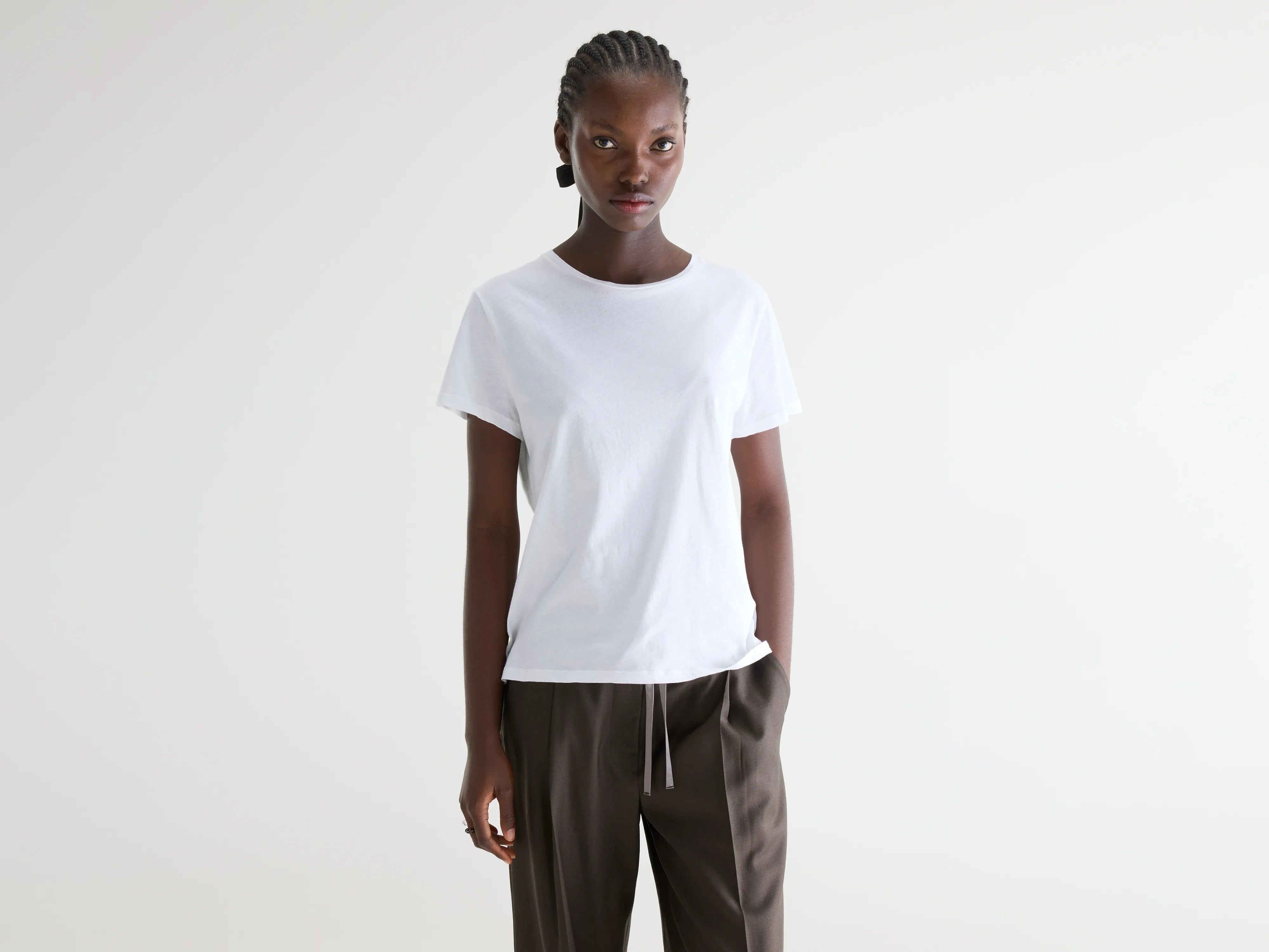 T-shirt blanc à manches courtes Covi (252 / W / WHITE)