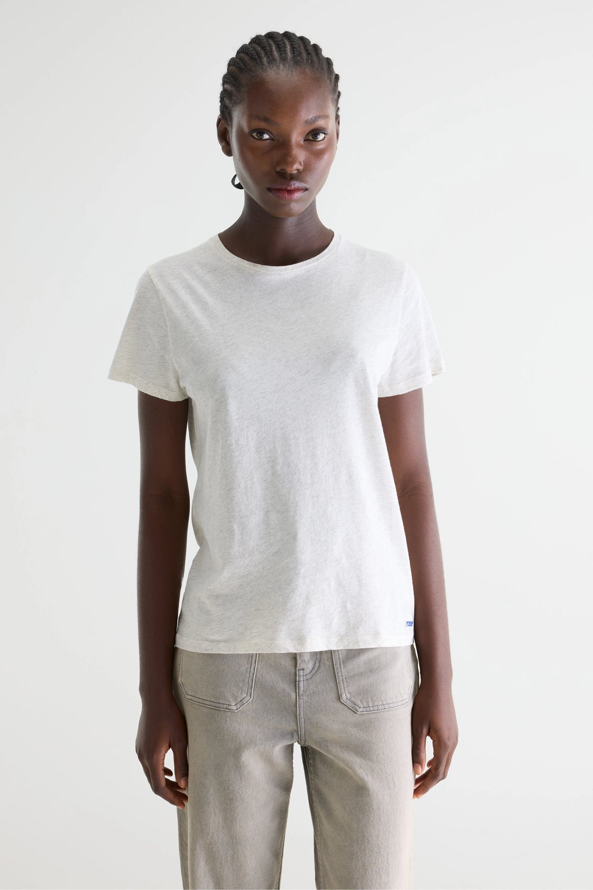 Covi Grijs T-shirt Met Korte Mouwen - Oyster Voor Dames | Bellerose