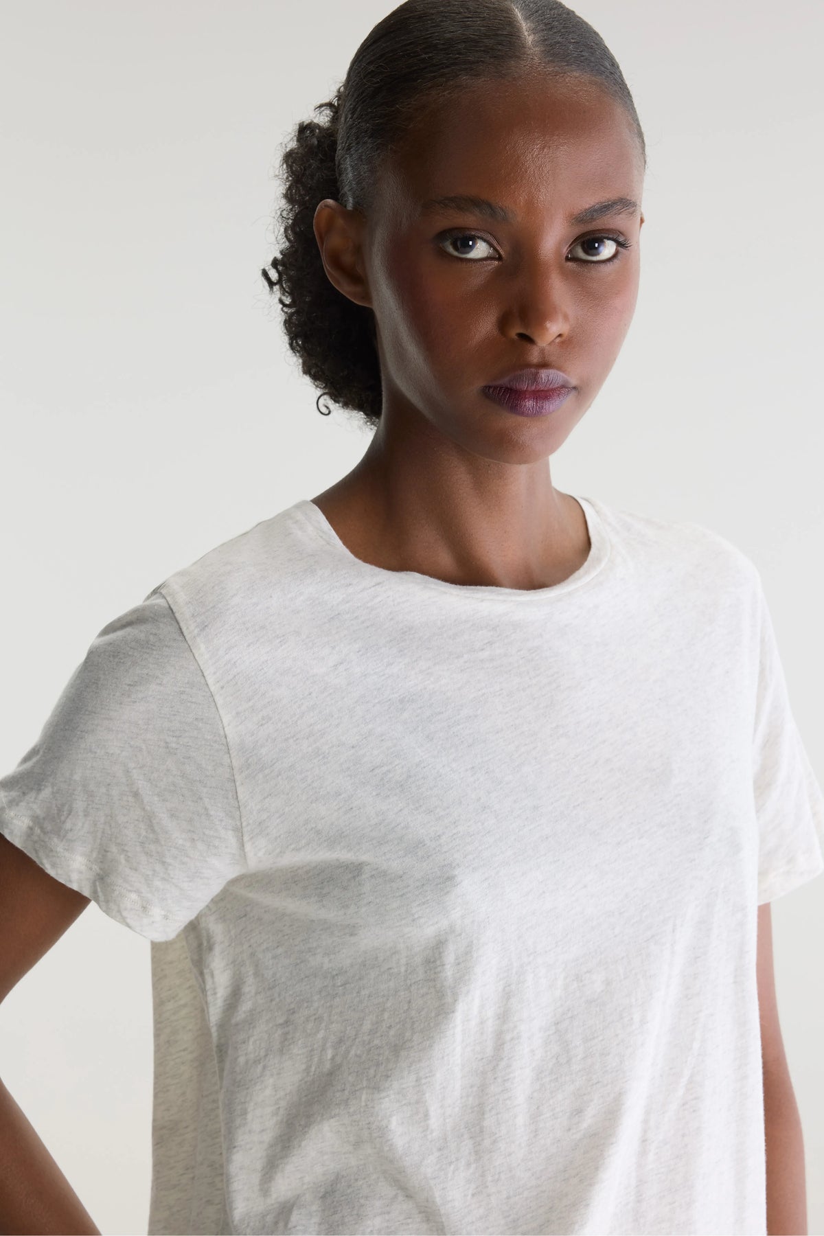 Covi t-shirt met korte mouwen (242 / W / OYSTER)