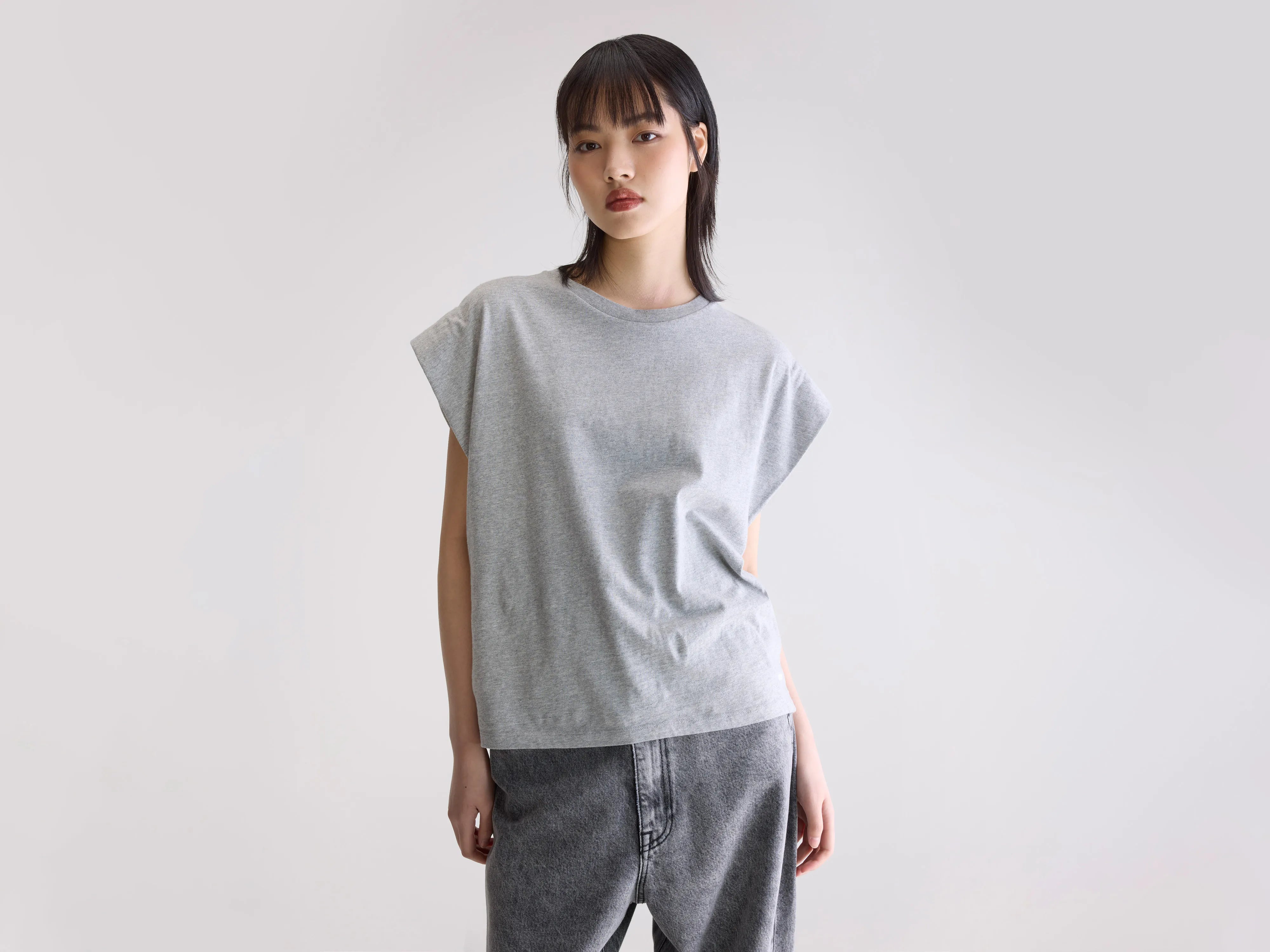 T-shirt col rond Vice (252 / W / H. GREY)