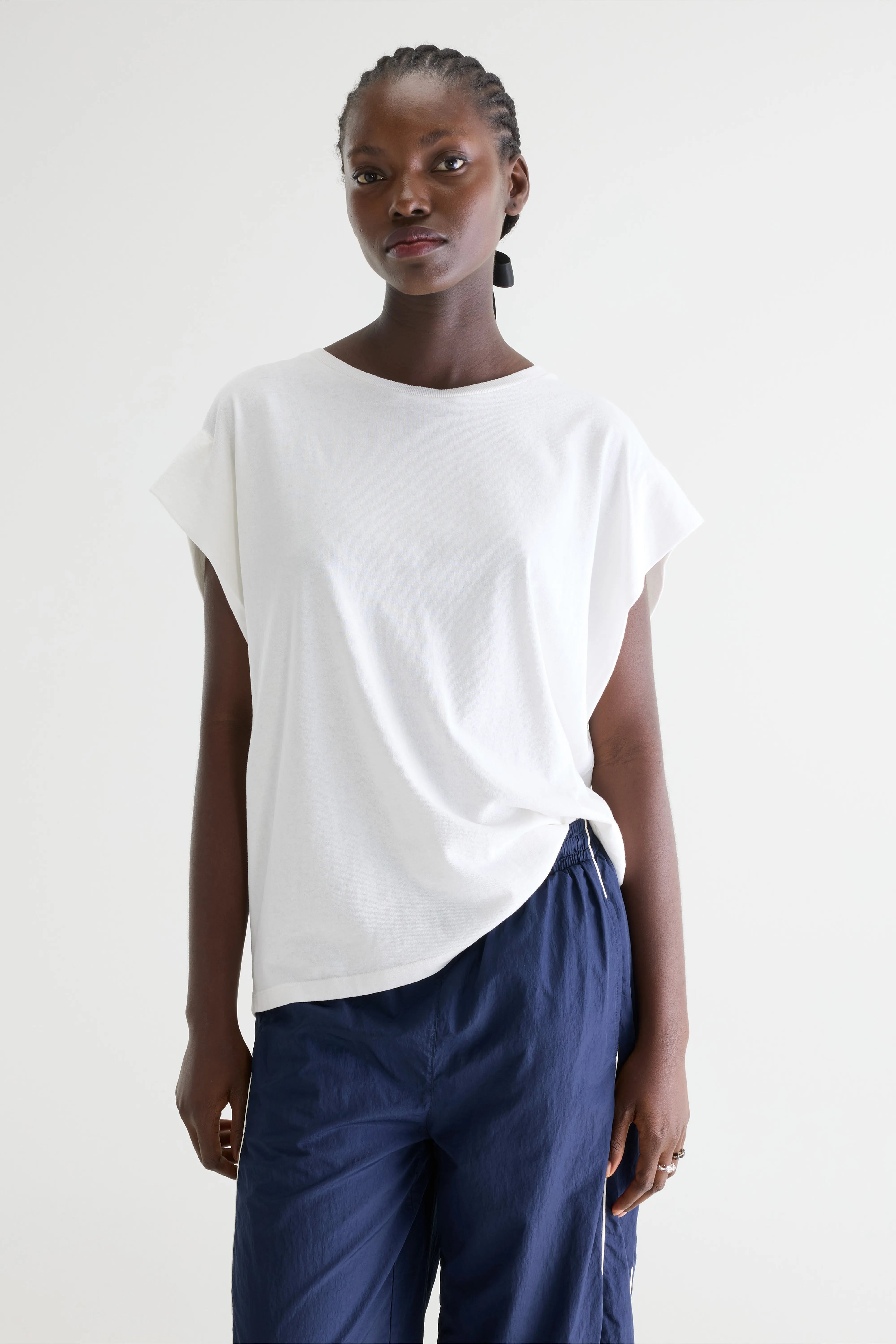 Vice White Crew-neck T-shirt - Casper For Women | Bellerose