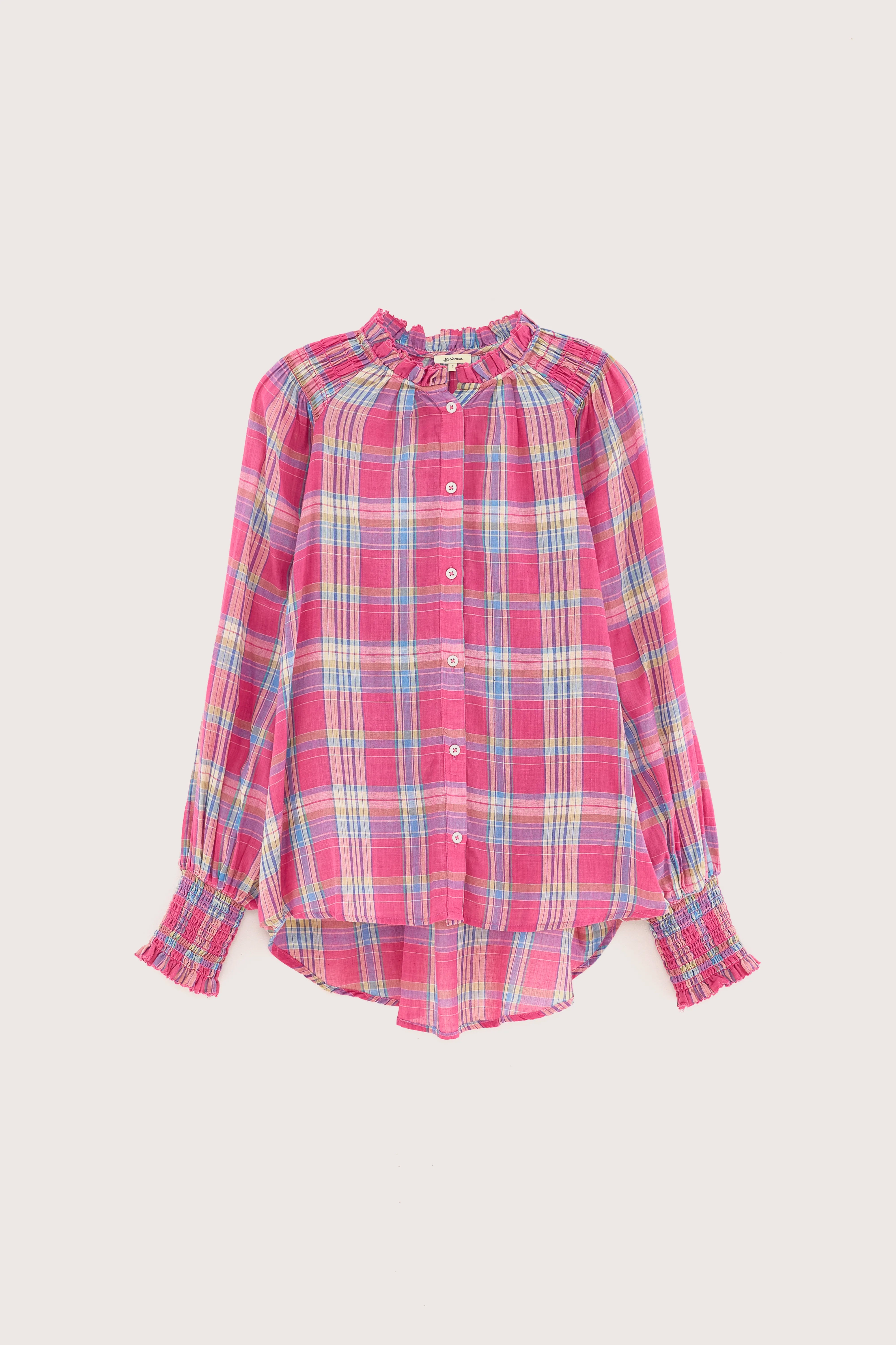Cassis klassieke blouse (251 / W / CHECK A)