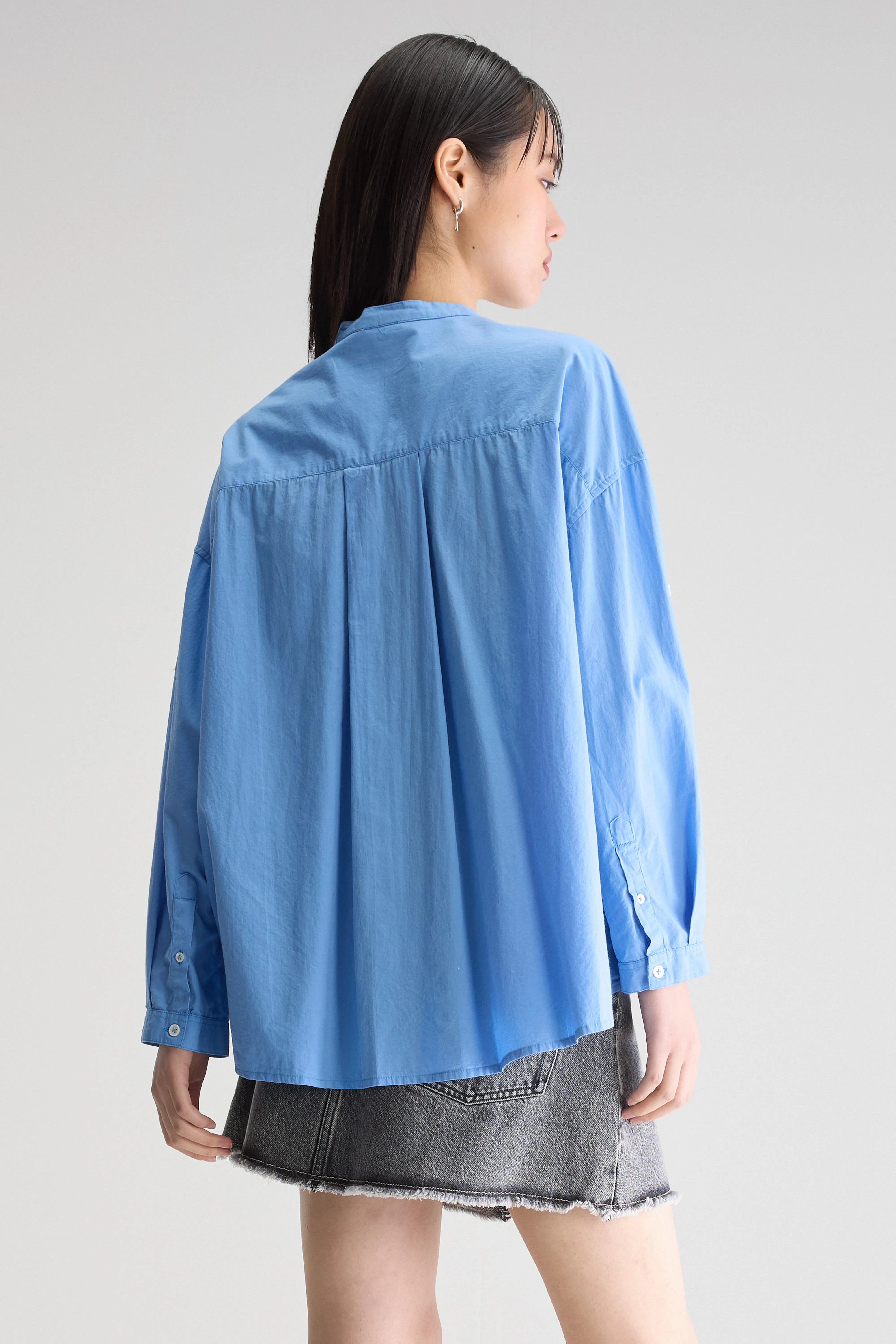 Ketty popeline hemd (251 / W / BLUE SHIRT)