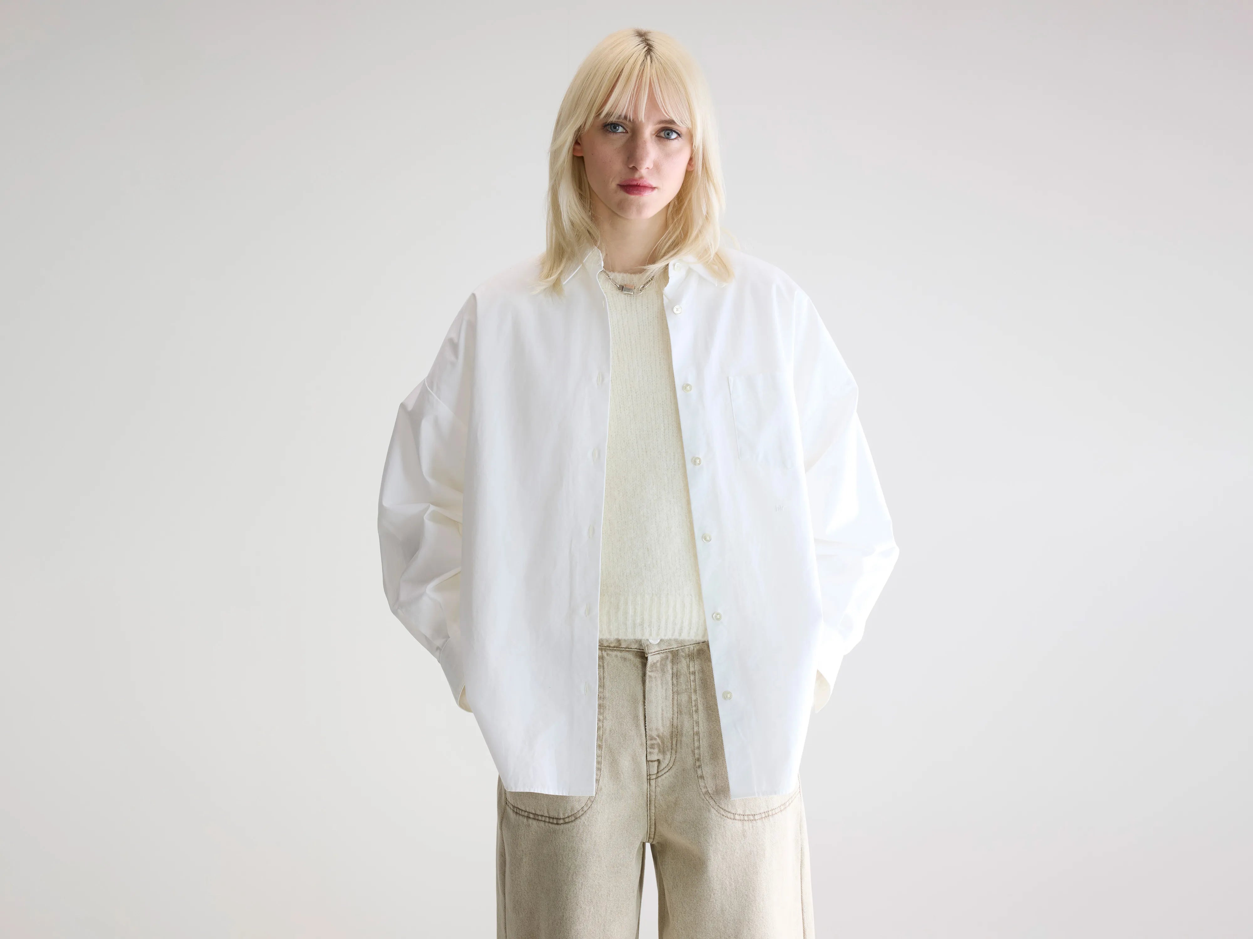Giorgia poplin shirt (252 / W / WHITE)
