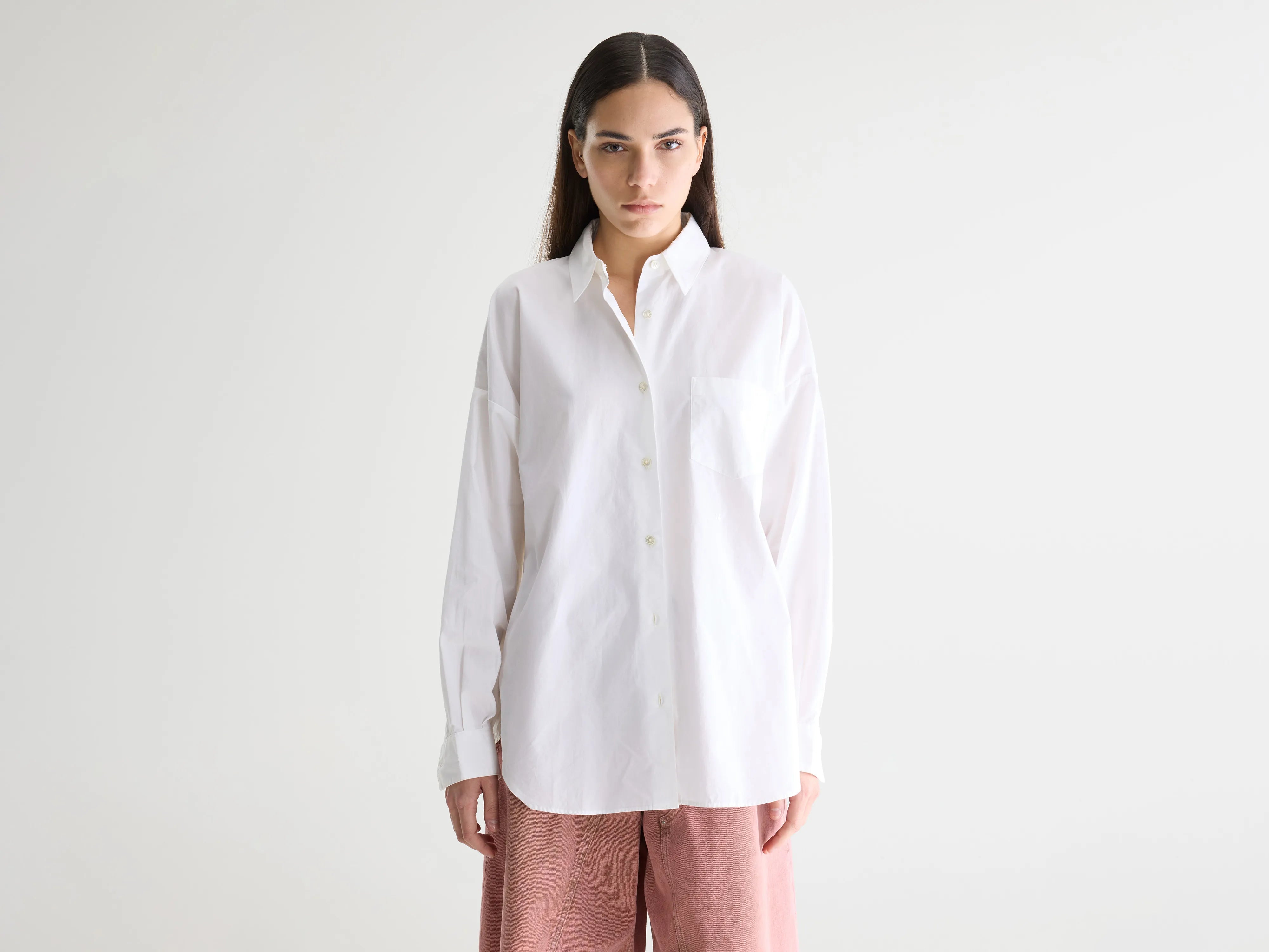 Giorgia white poplin shirt (252 / W / WHITE)