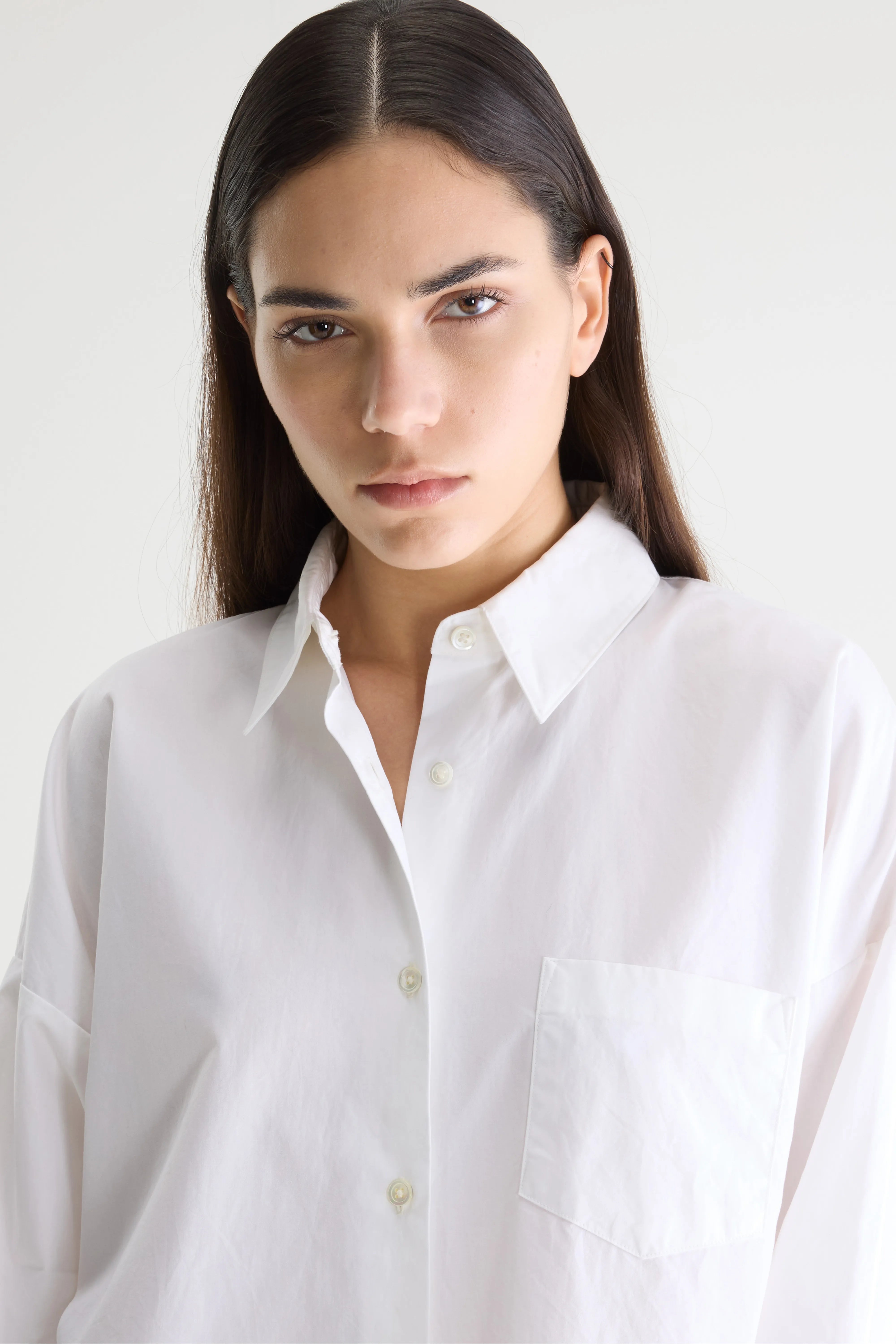 Giorgia white poplin shirt (252 / W / WHITE)