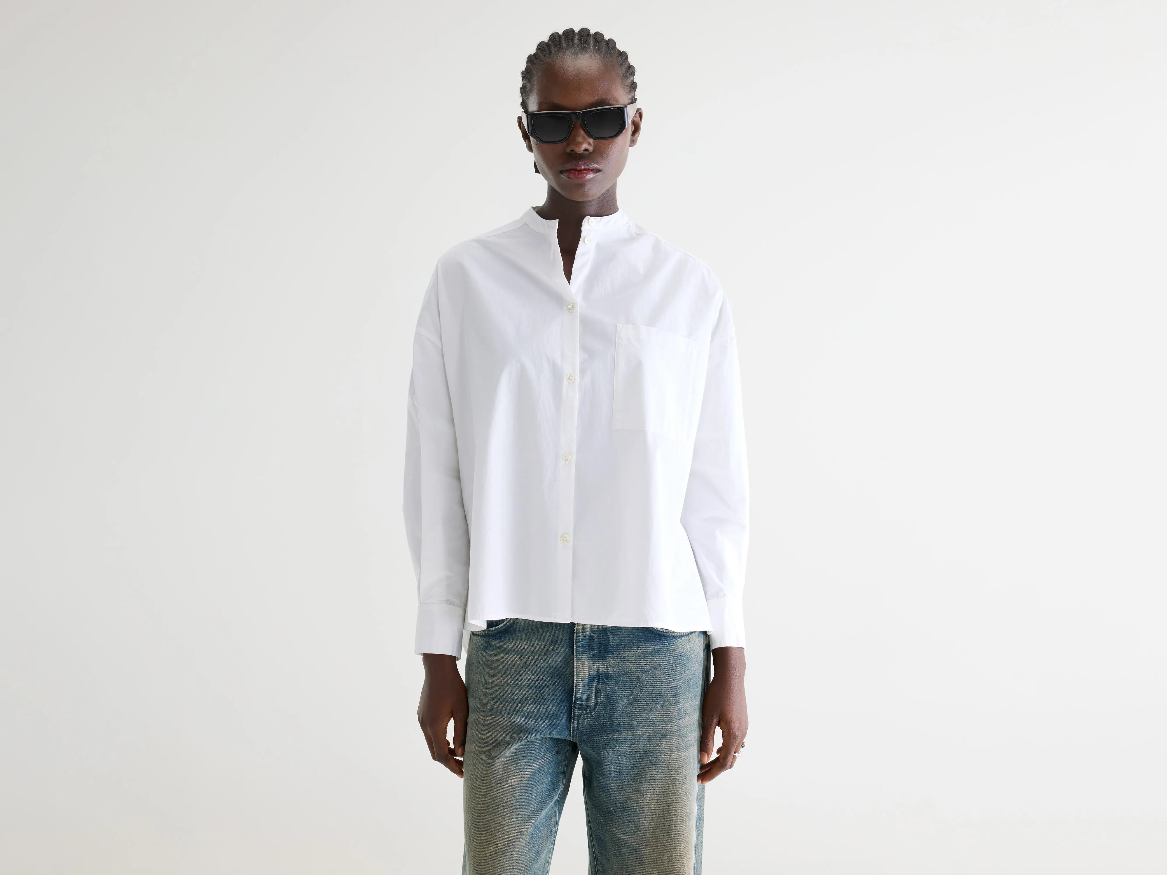 Gorky white poplin shirt (252 / W / WHITE)