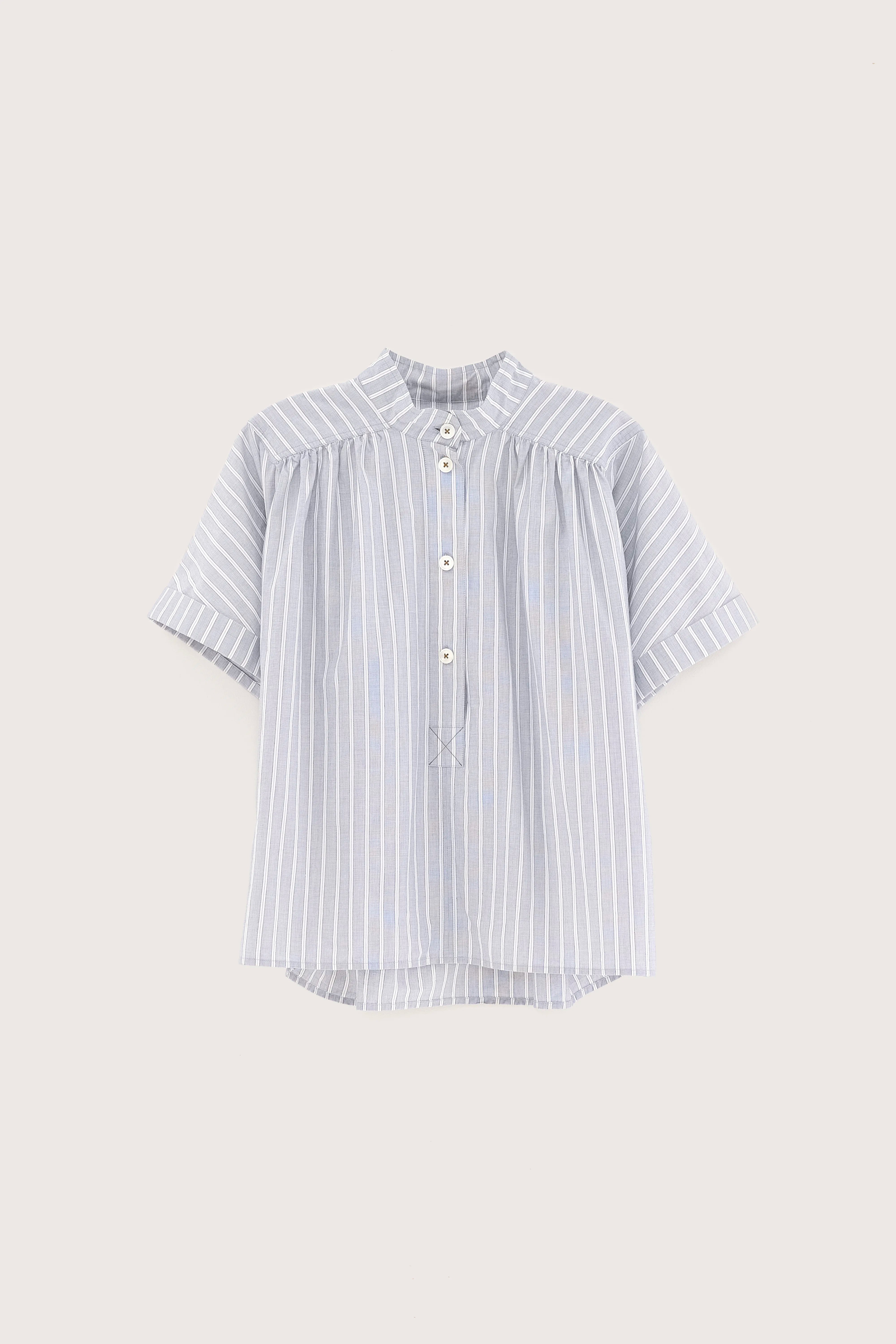Pear blouse met korte mouwen (251 / W / STRIPE A)