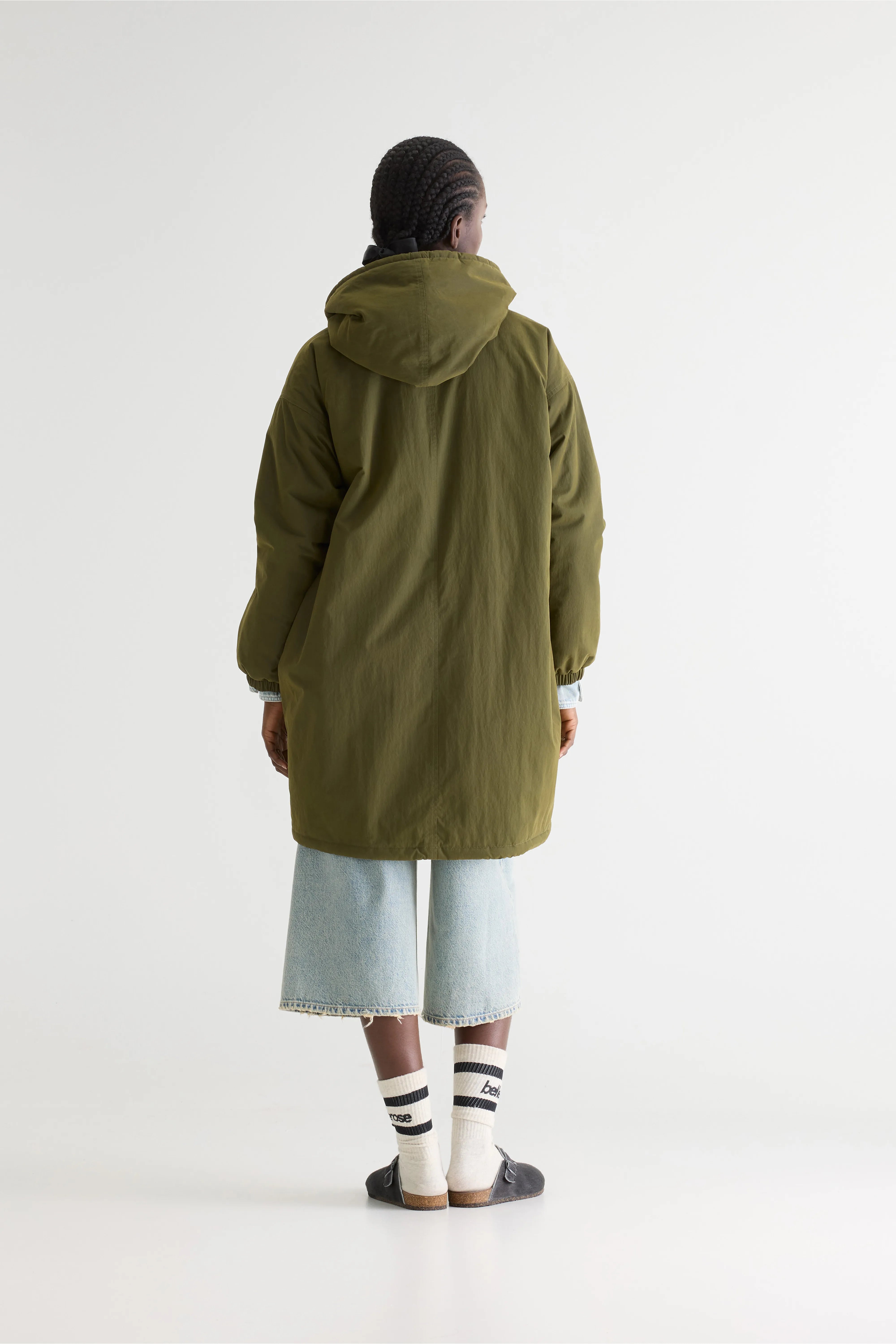 Laos Olijfgroene Parka Met Capuchon - Olive Voor Dames | Bellerose