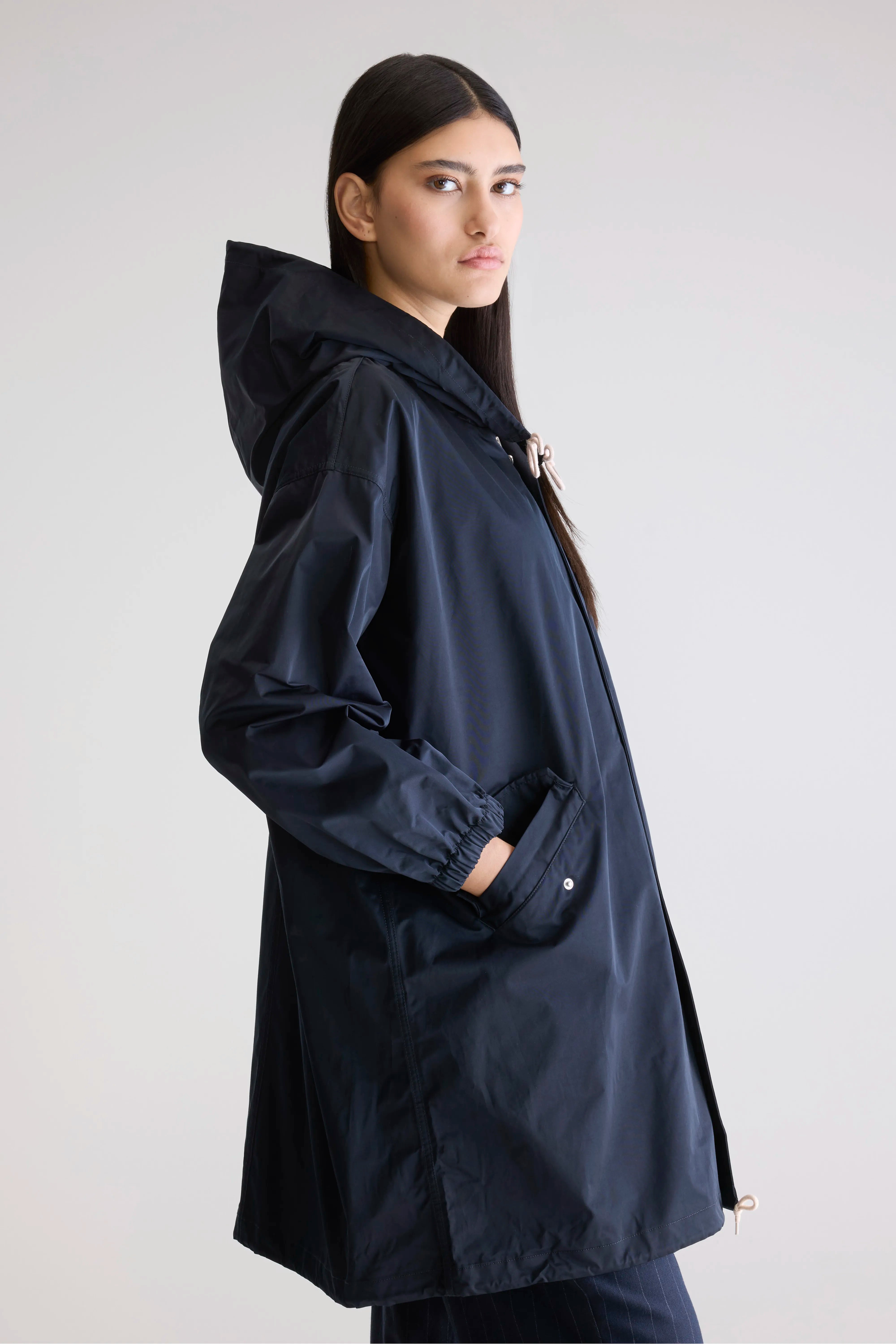 Laos parka met capuchon (242 / W / NAVY)