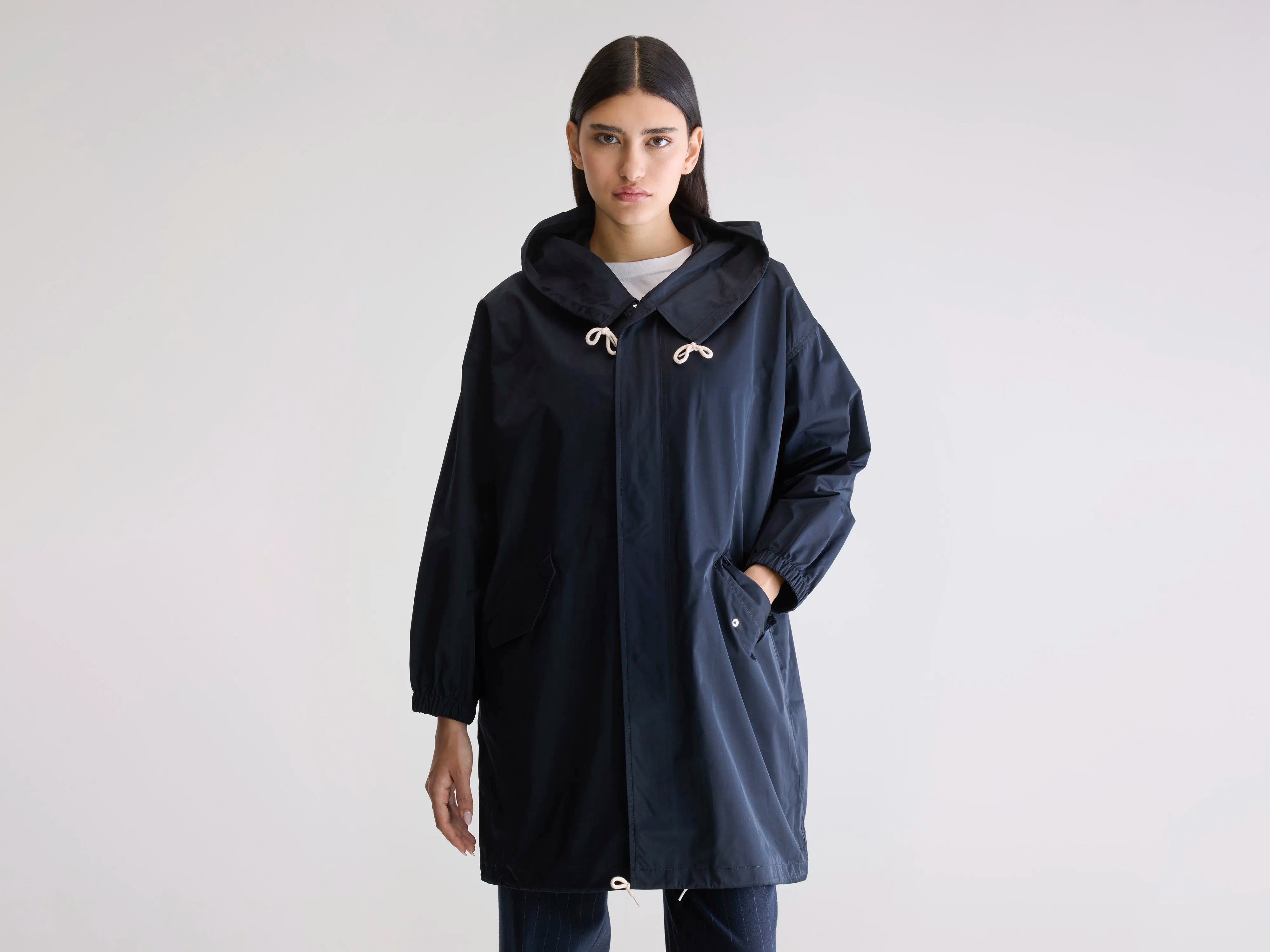 Laos parka met capuchon (242 / W / NAVY)