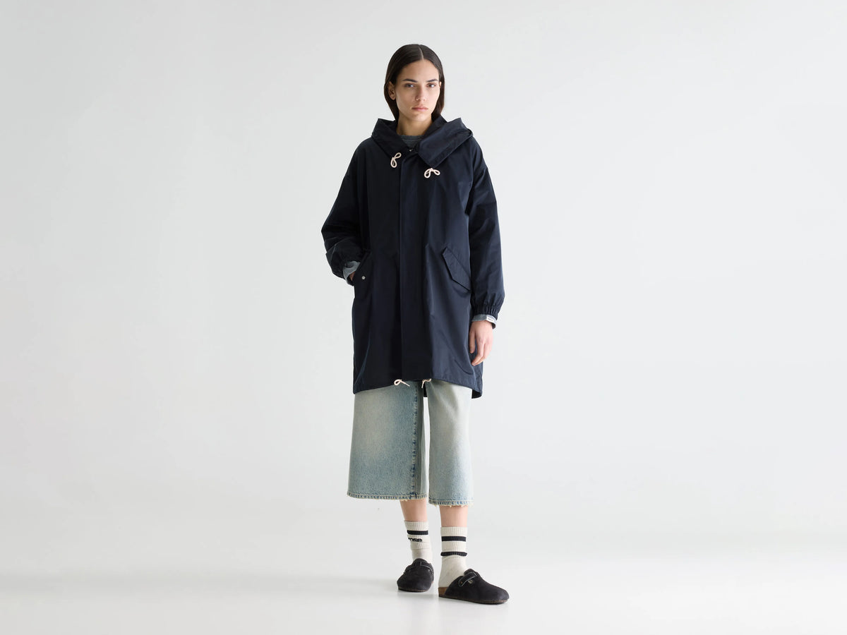 Laos dark blue hooded parka (242 / W / NAVY)