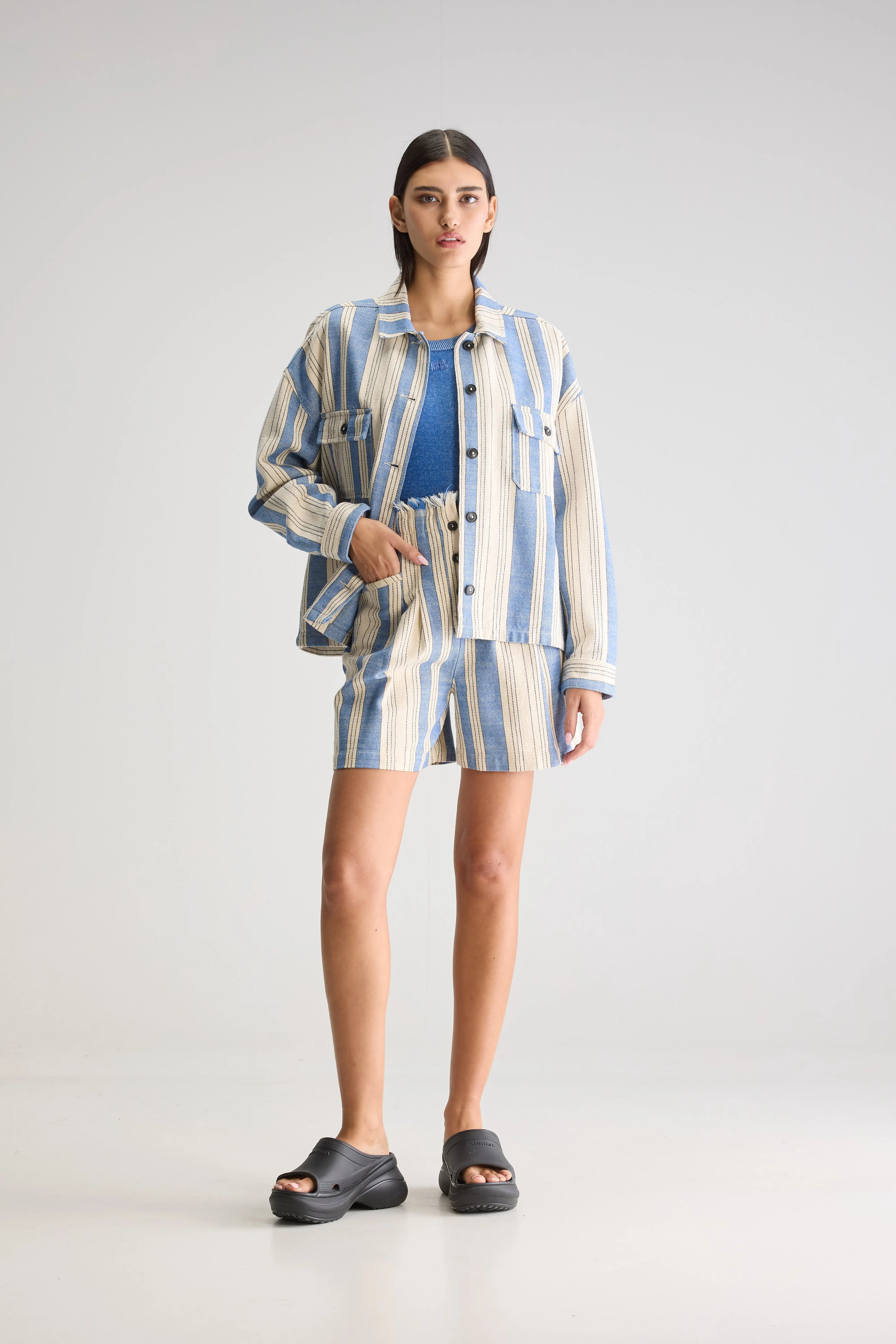 Surchemise décontractée Parrish (251 / W / STRIPE A)