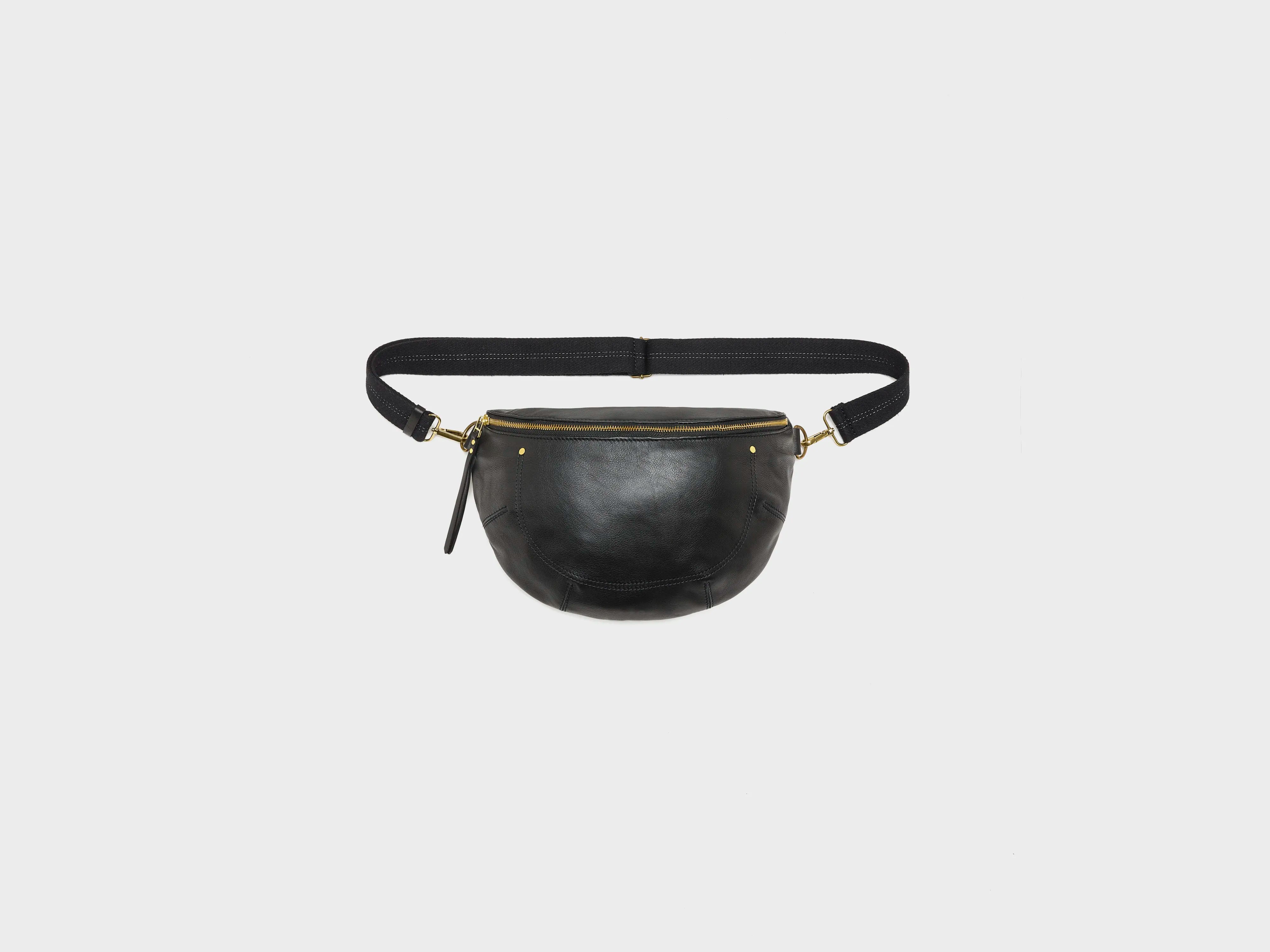Souply zwarte schoudertas (252 / W / BLACK)