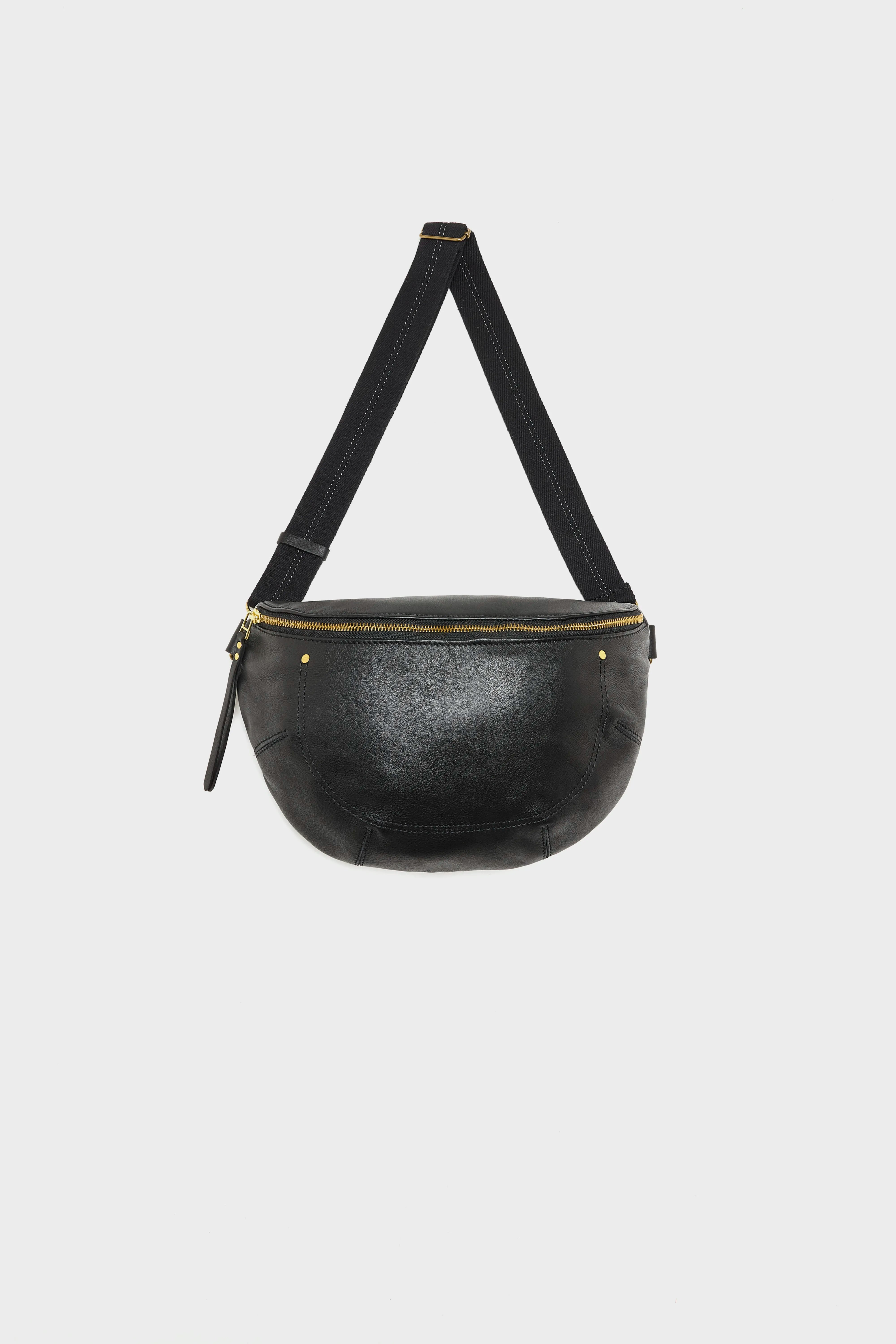 Souply zwarte schoudertas (252 / W / BLACK)