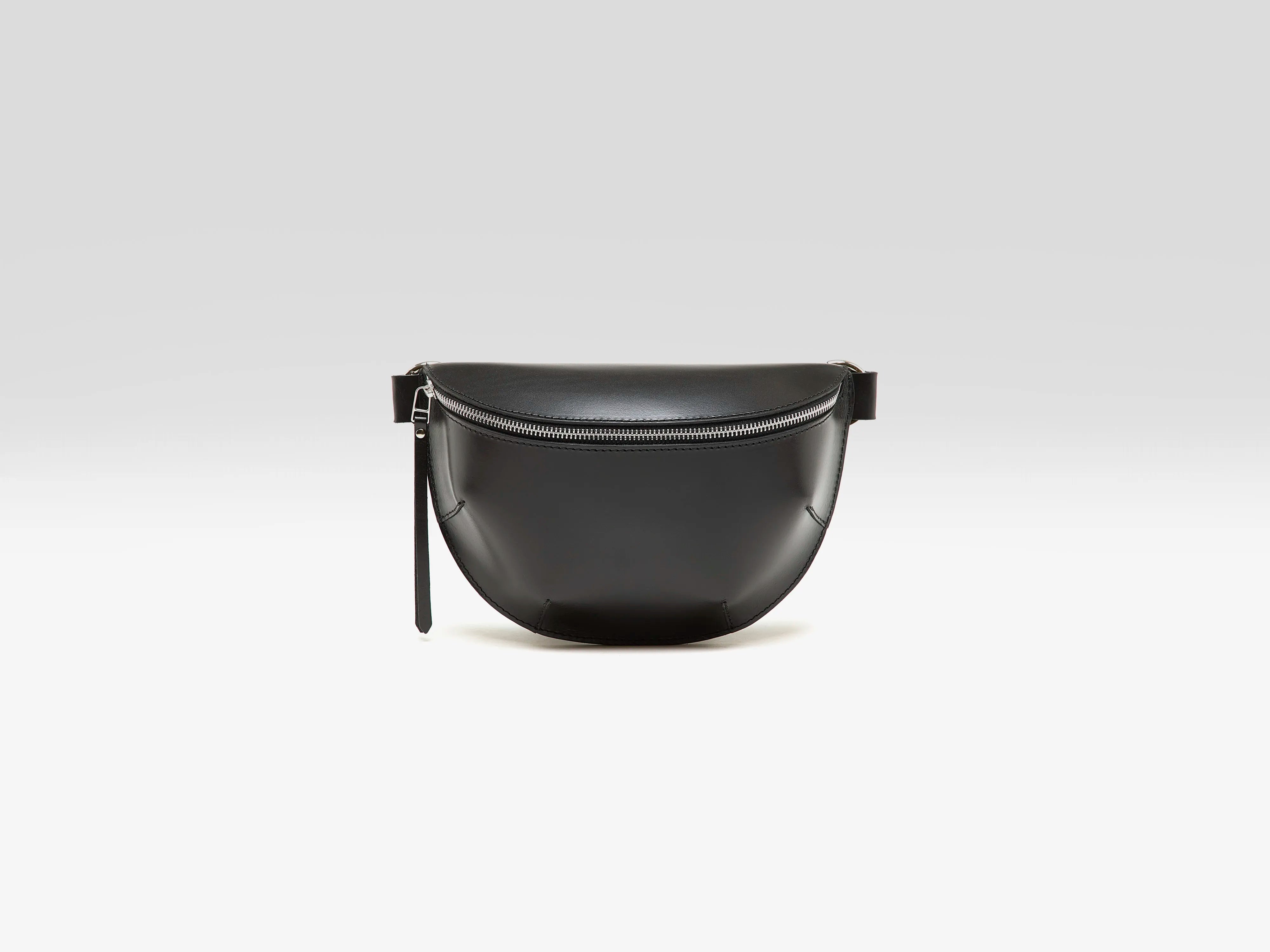 Sac banane en cuir noir Rosie (252 / W / BLACK)