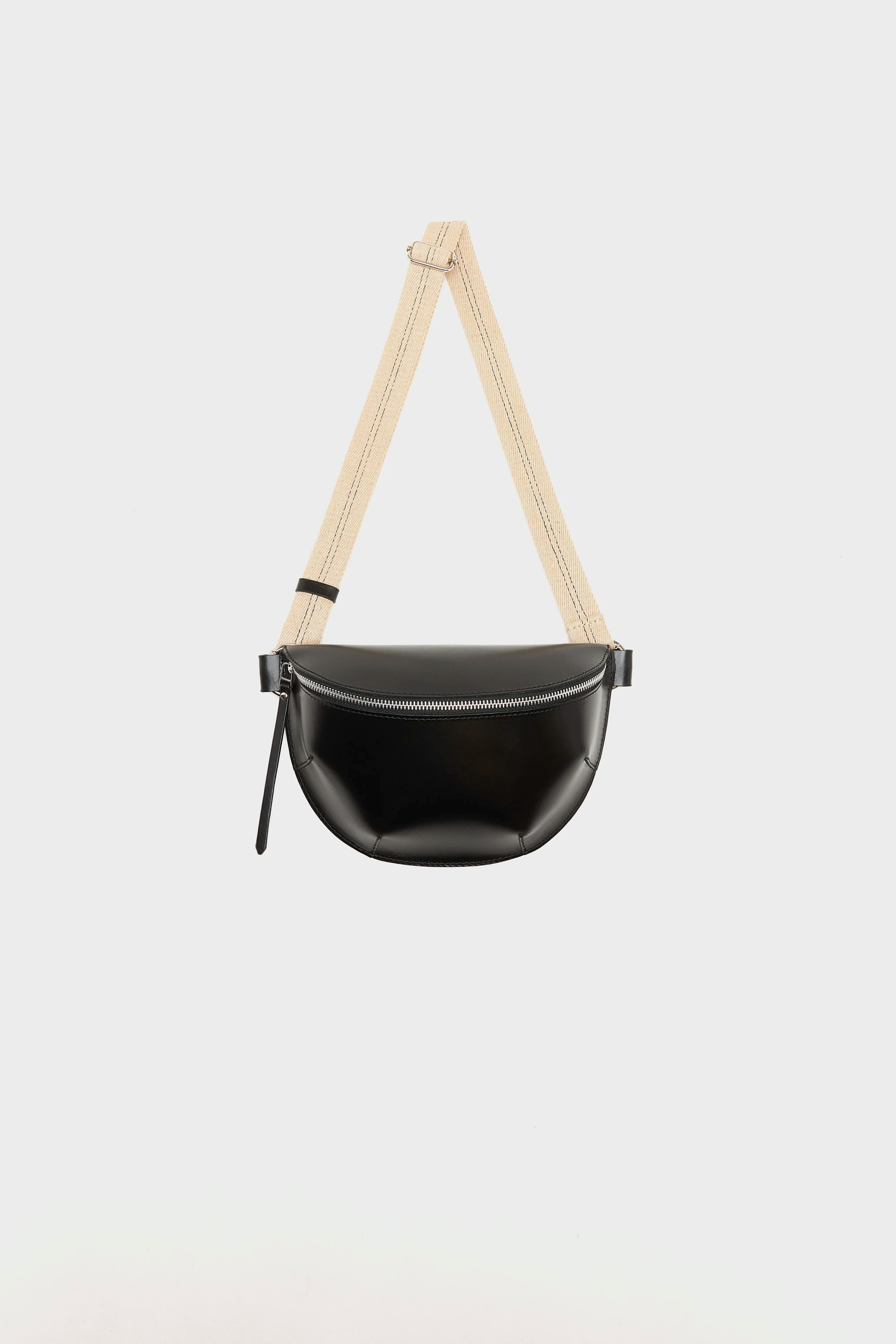 Sac banane en cuir noir Rosie (252 / W / BLACK)
