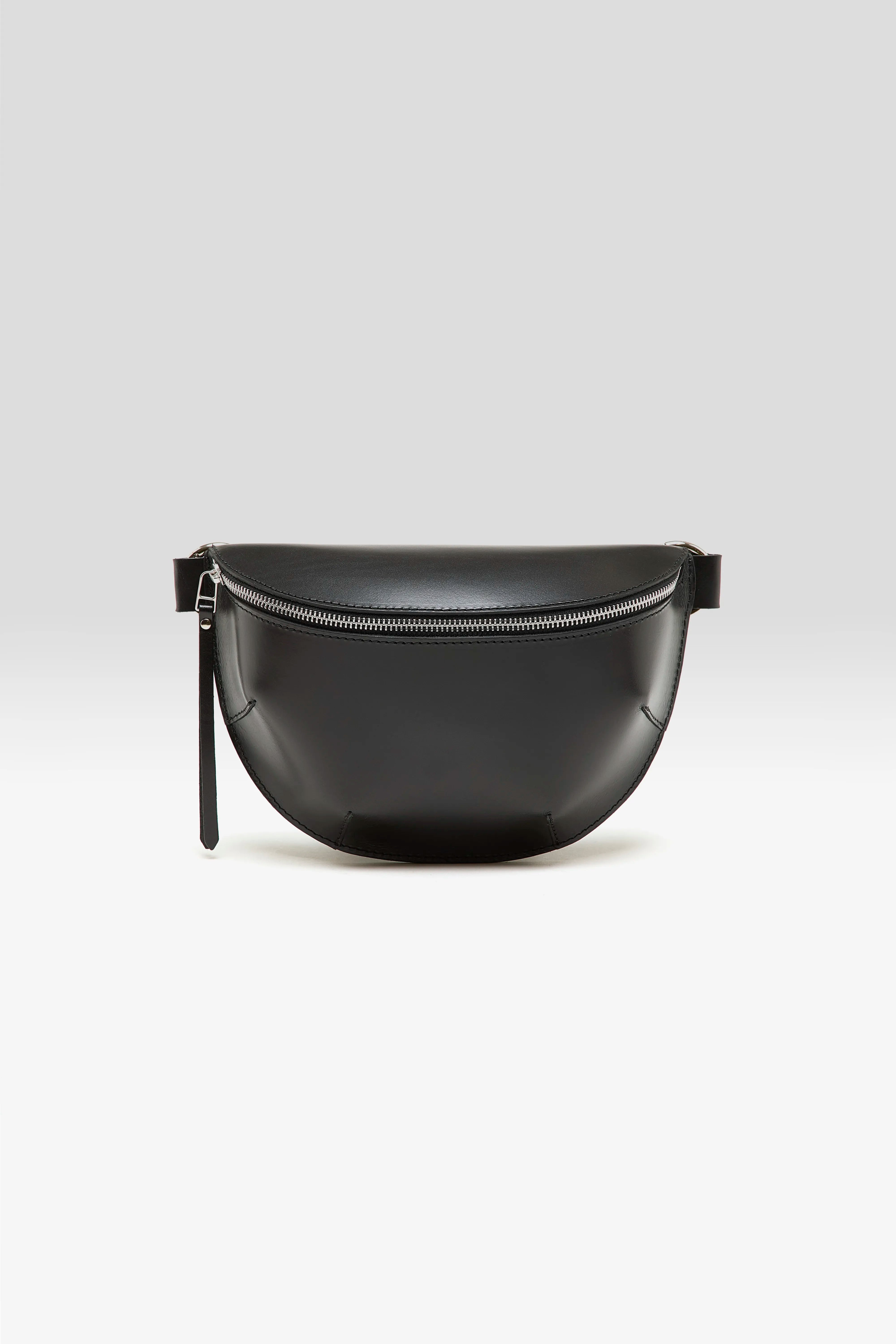 Rosie Black Leather Sling Bag - Black For Women | Bellerose