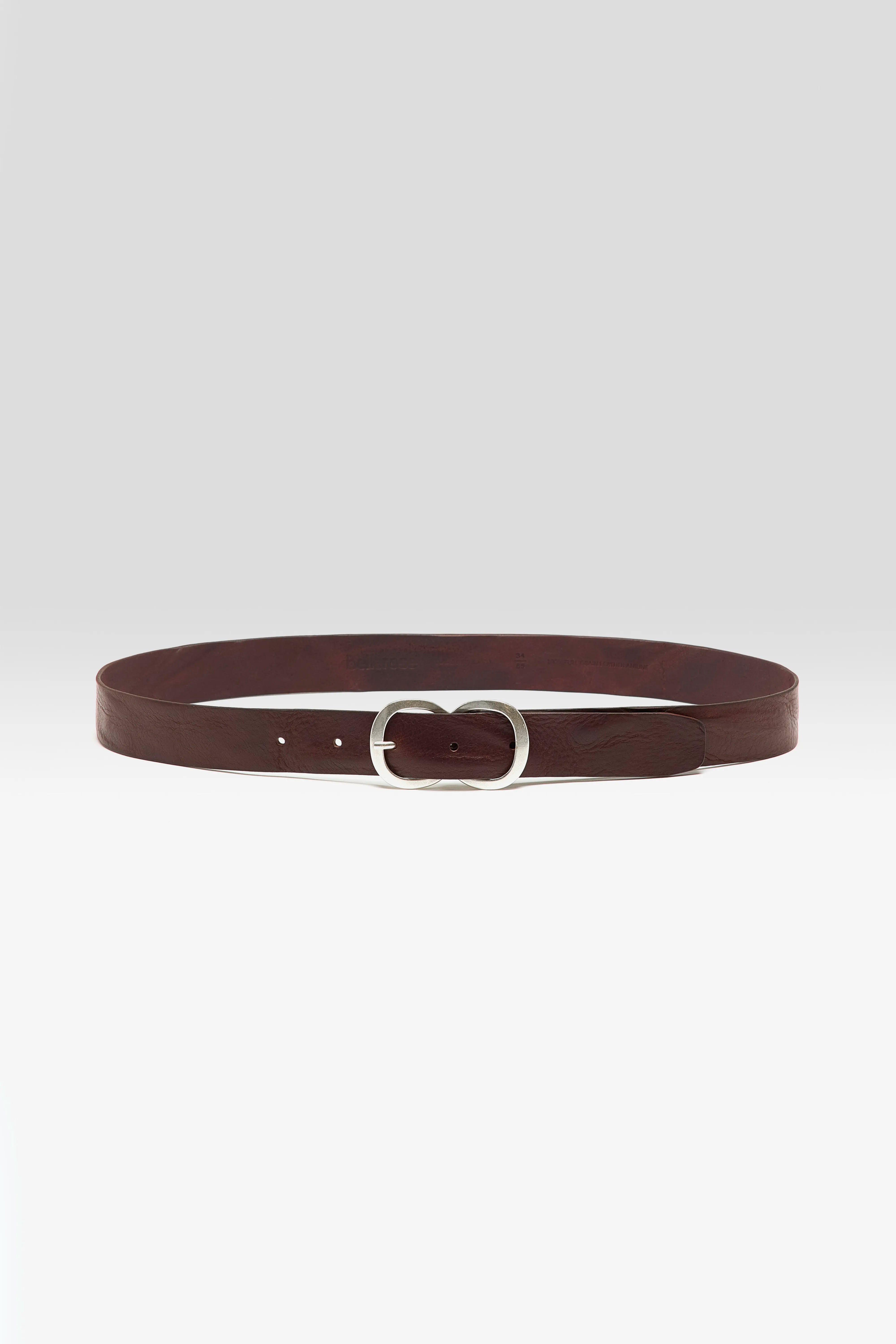 Sabas leren riem (251 / W / BROWN)