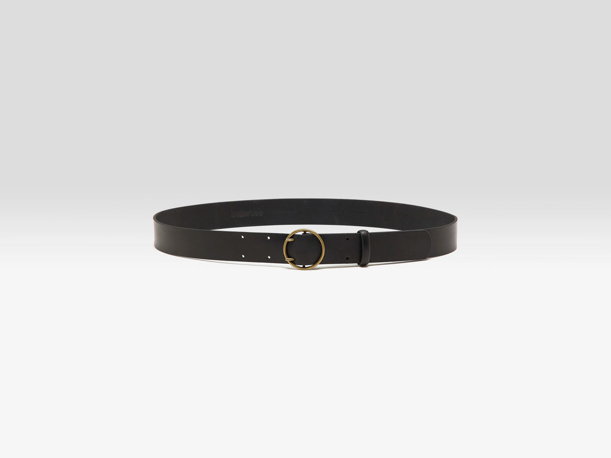 Selya black leather belt (251 / W / BLACK)