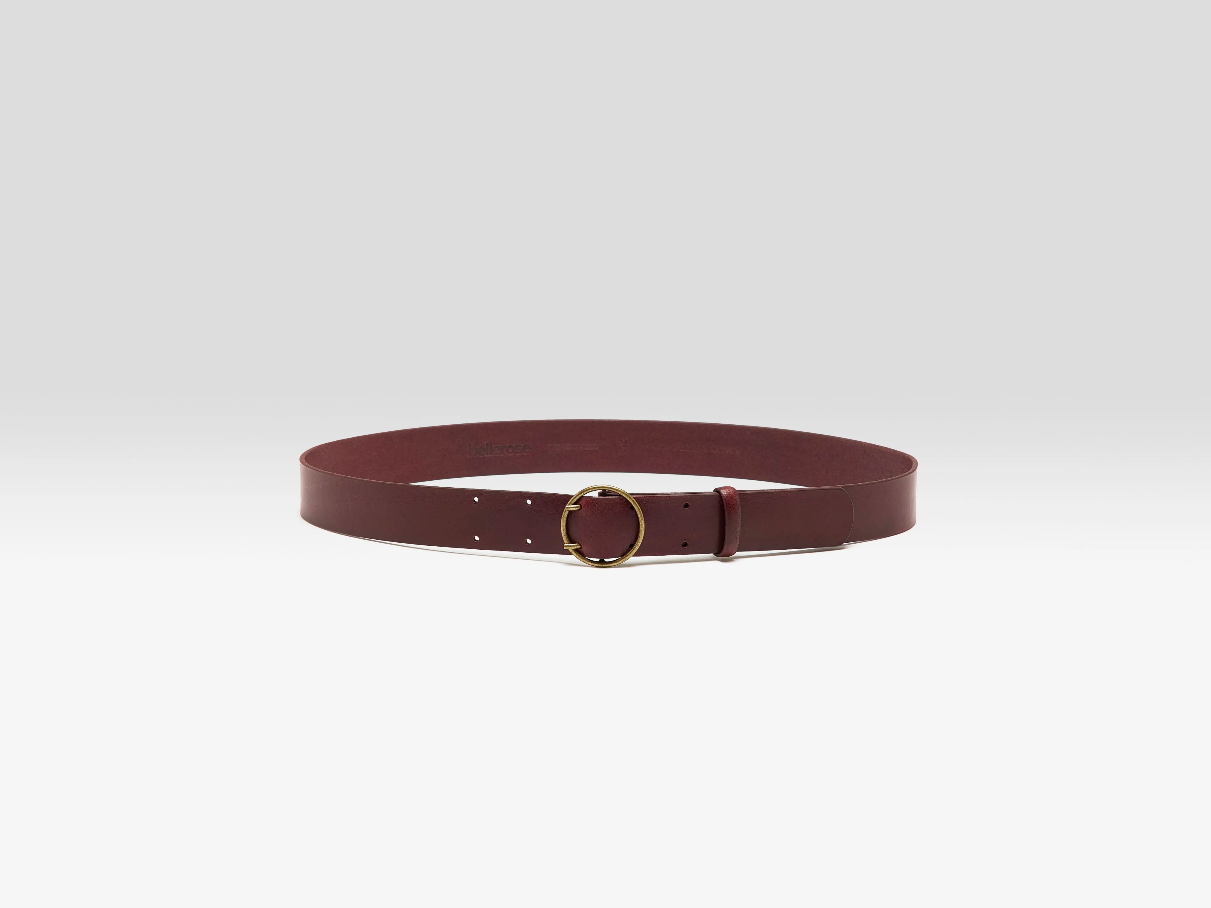 Selya leather belt (251 / W / BORDEAUX)