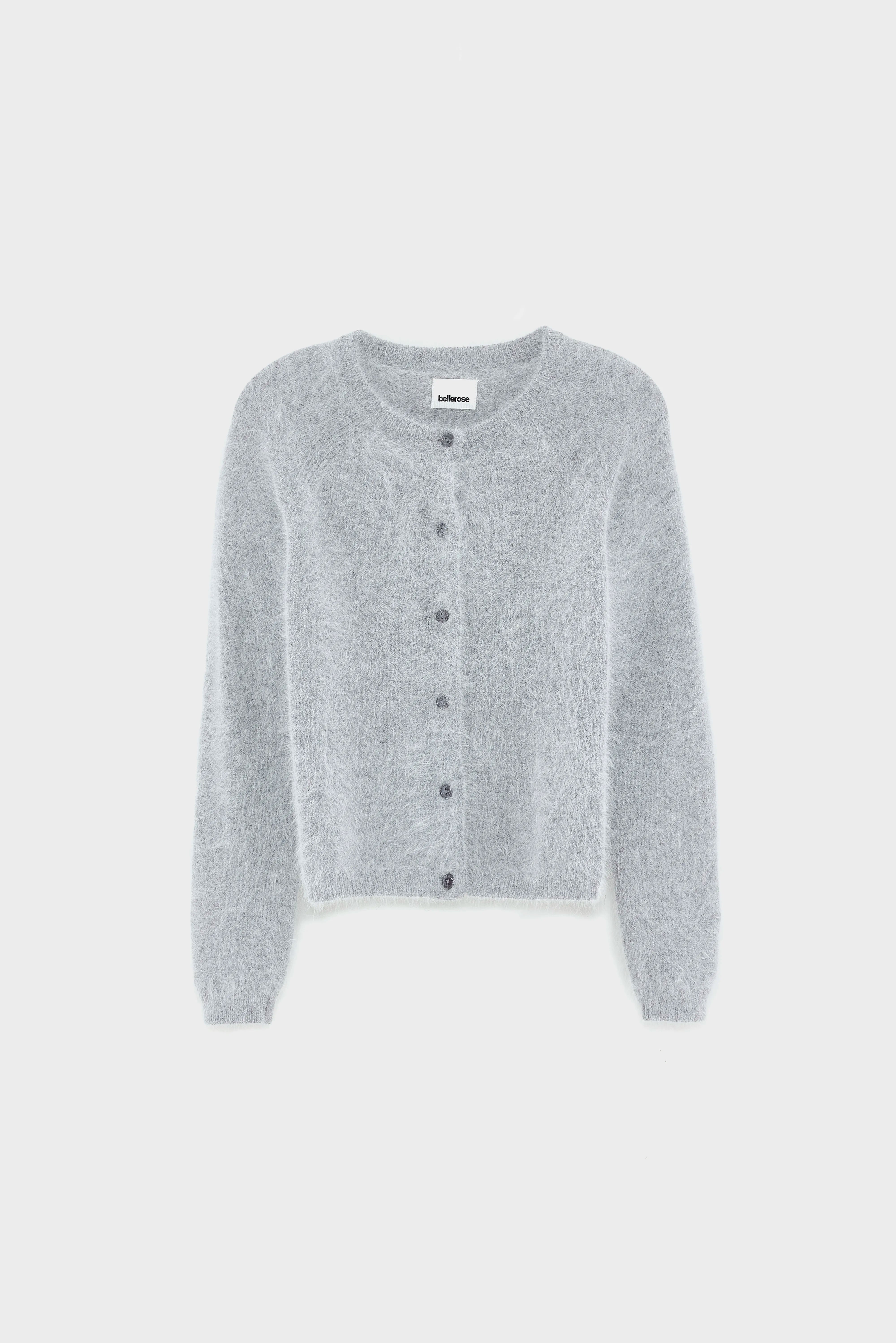 Datair angora-blend cardigan (252 / W / H. GREY)