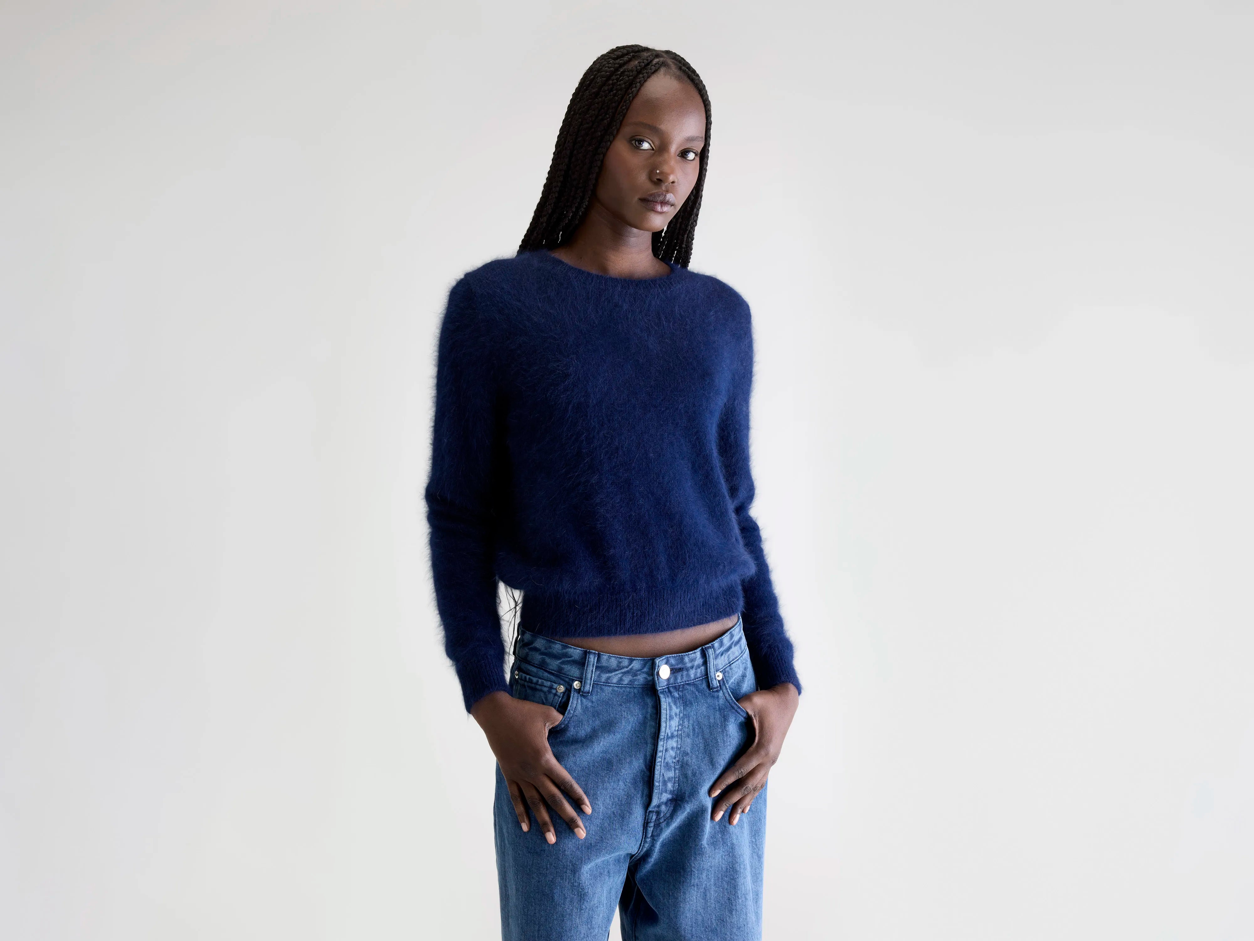 Datti blauwe trui van angoramix (242 / W / NAVY)