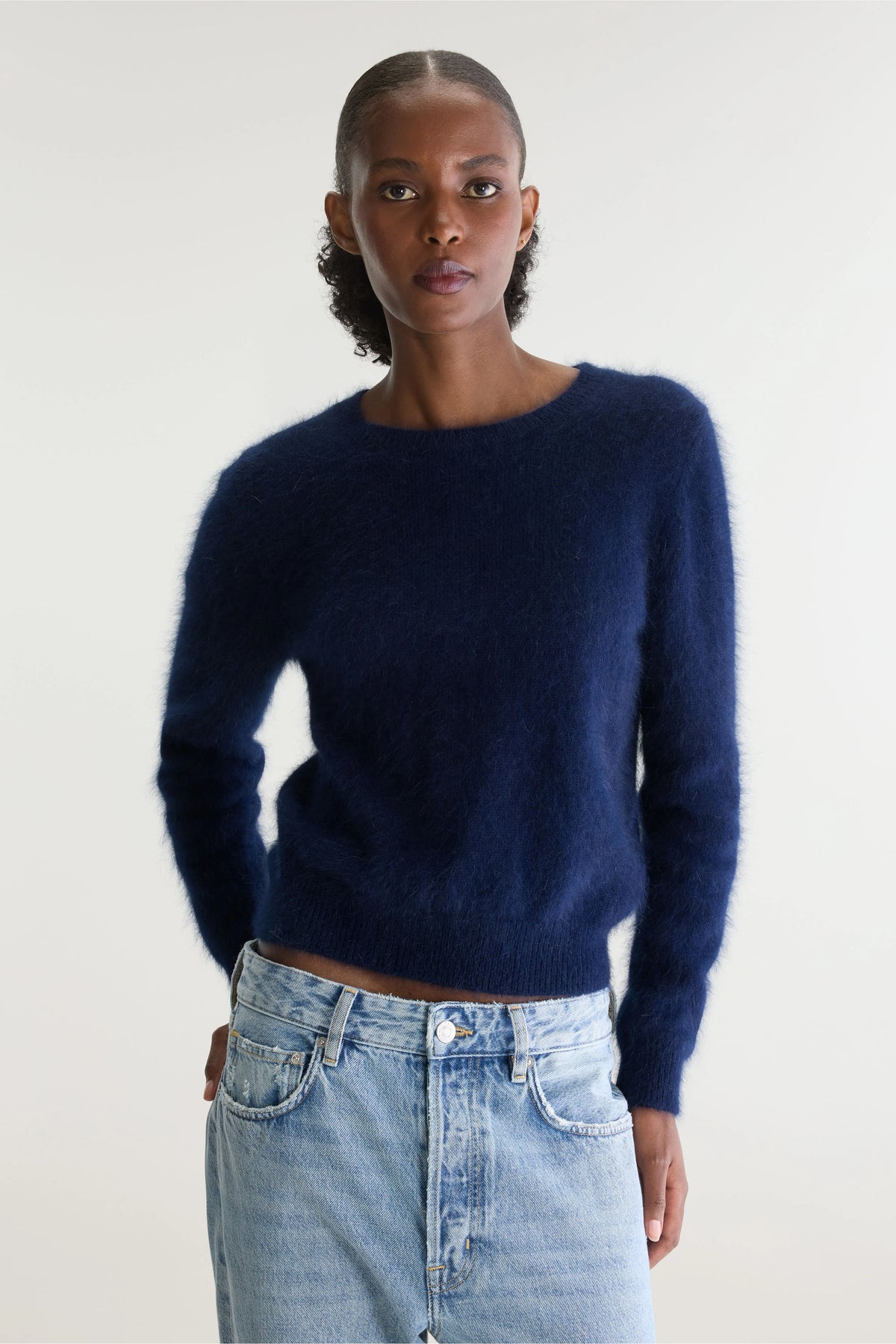 Pull en angora Datti (242 / W / NAVY)