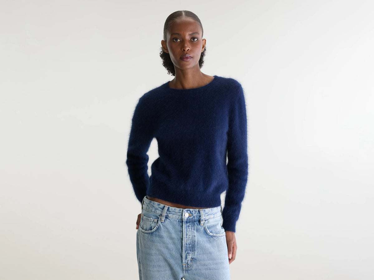 Pull en angora Datti (242 / W / NAVY)