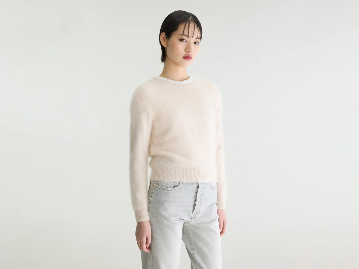 Pull en angora Datti (242 / W / PARCHEMIN)