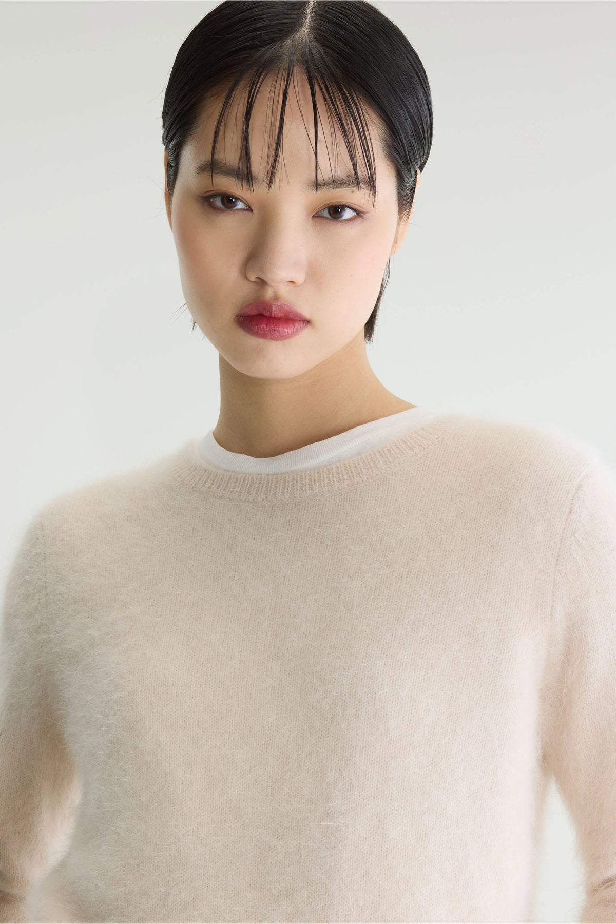 Pull en angora Datti (242 / W / PARCHEMIN)