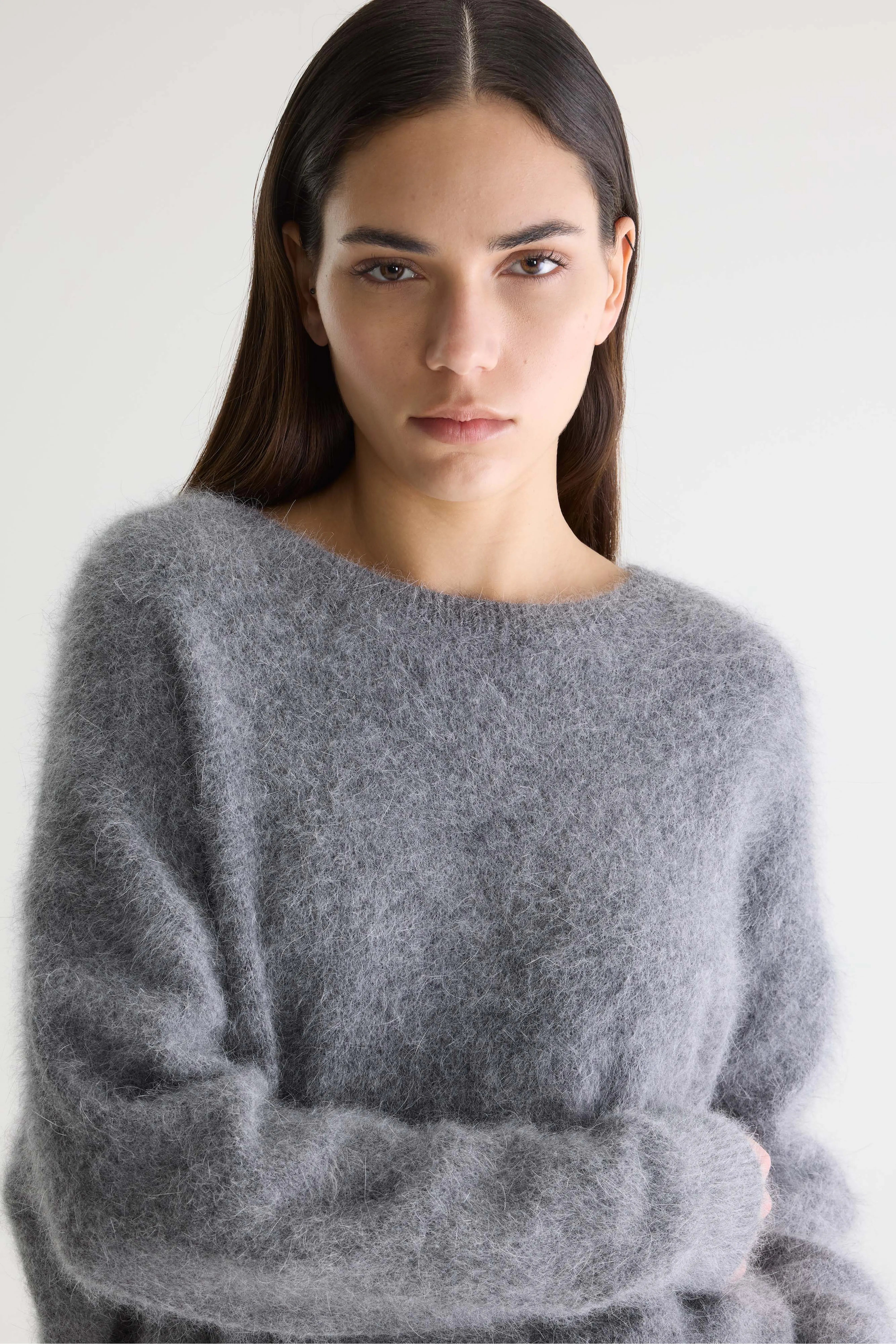 Pull en angora Datus (252 / W / MID GREY)