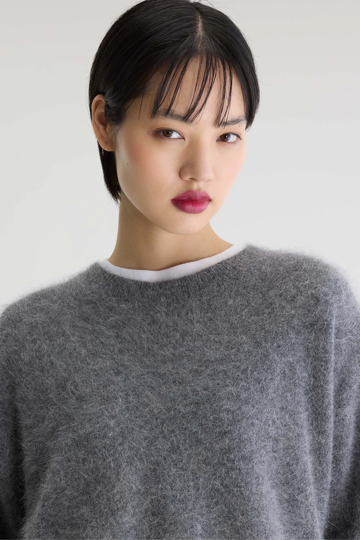 Pull en angora Datus (252 / W / MID GREY)