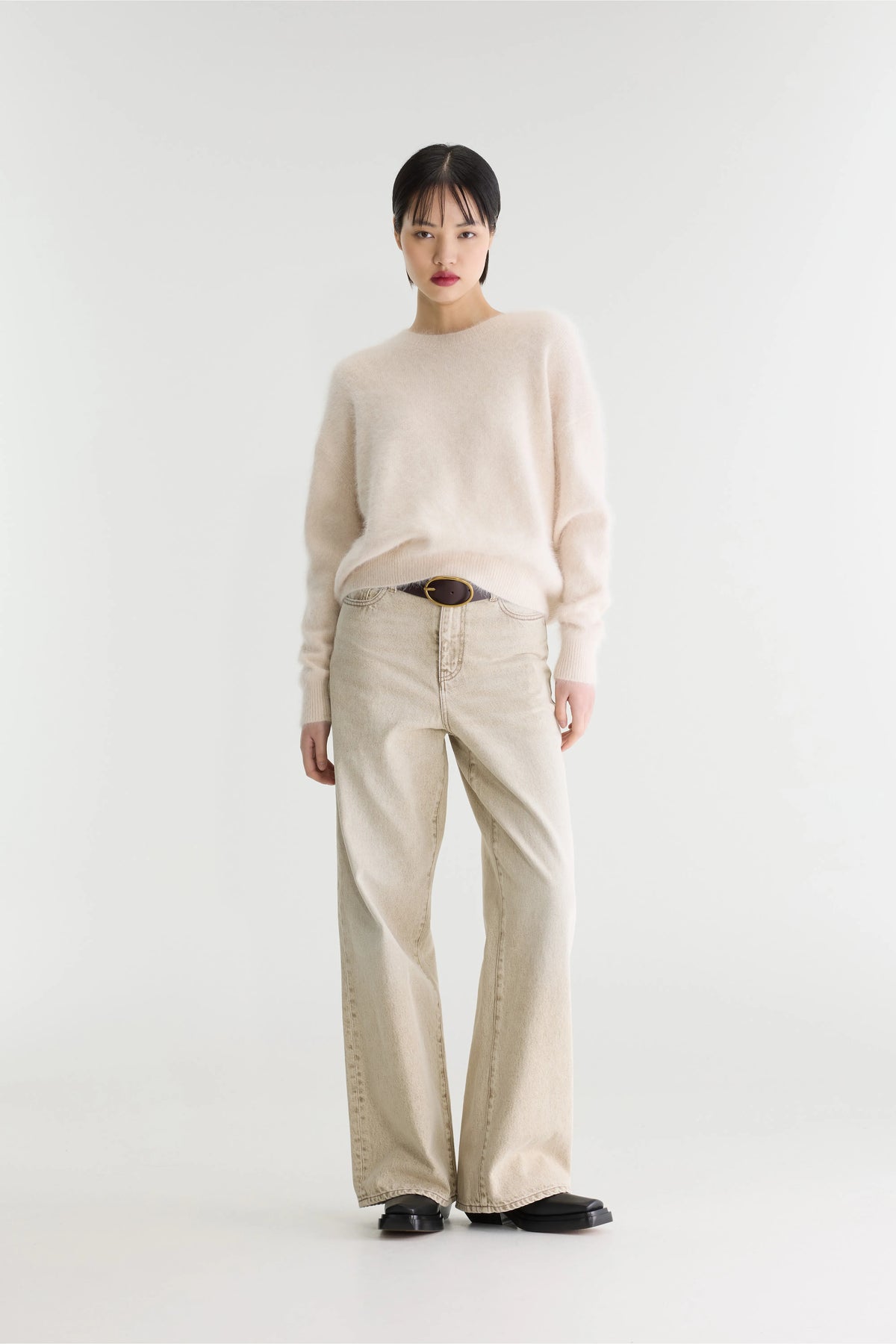 Pull En Angora Datus - Parchemin Pour Femme | Bellerose
