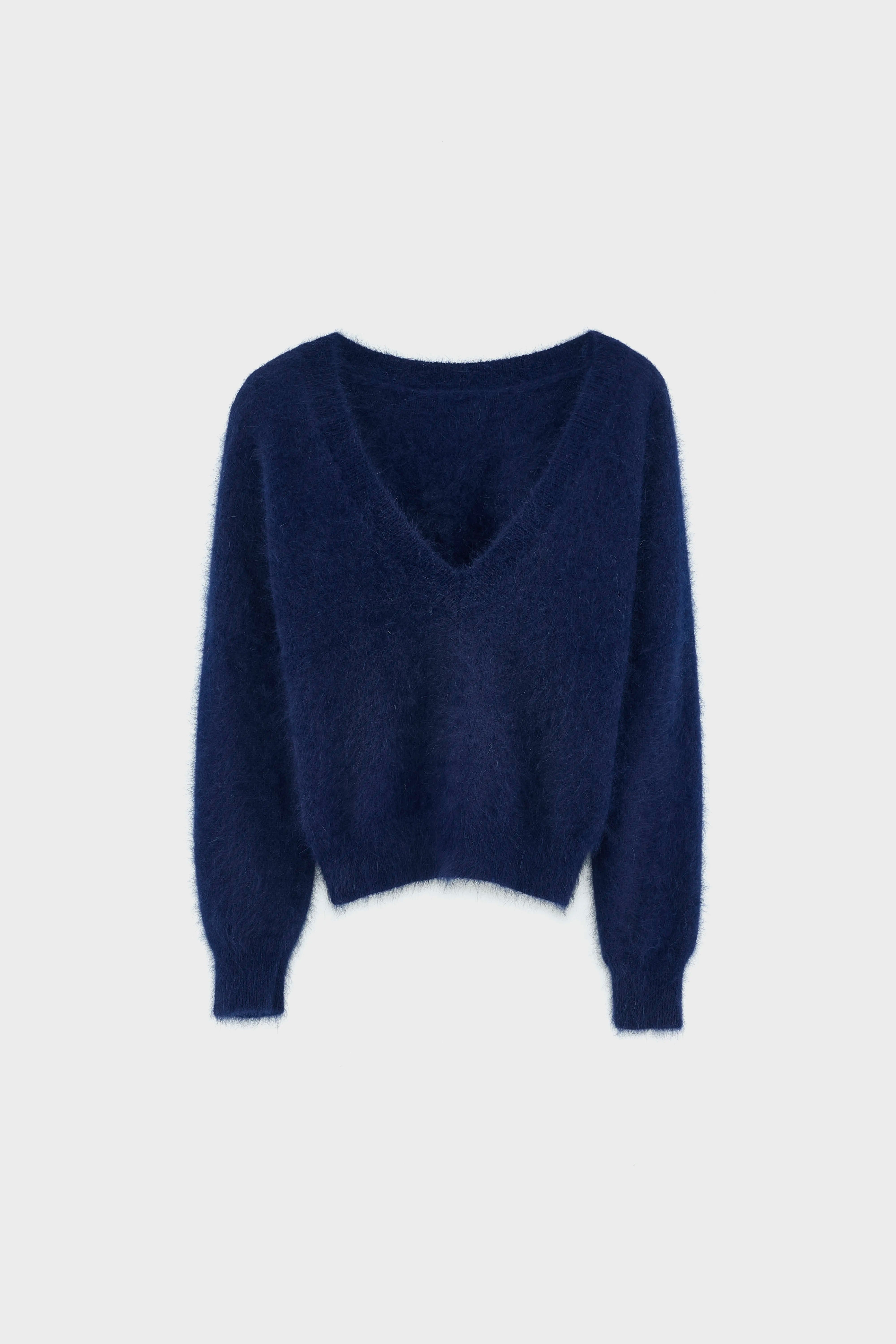 Datev marineblauwe trui van angoramix (242 / W / NAVY)