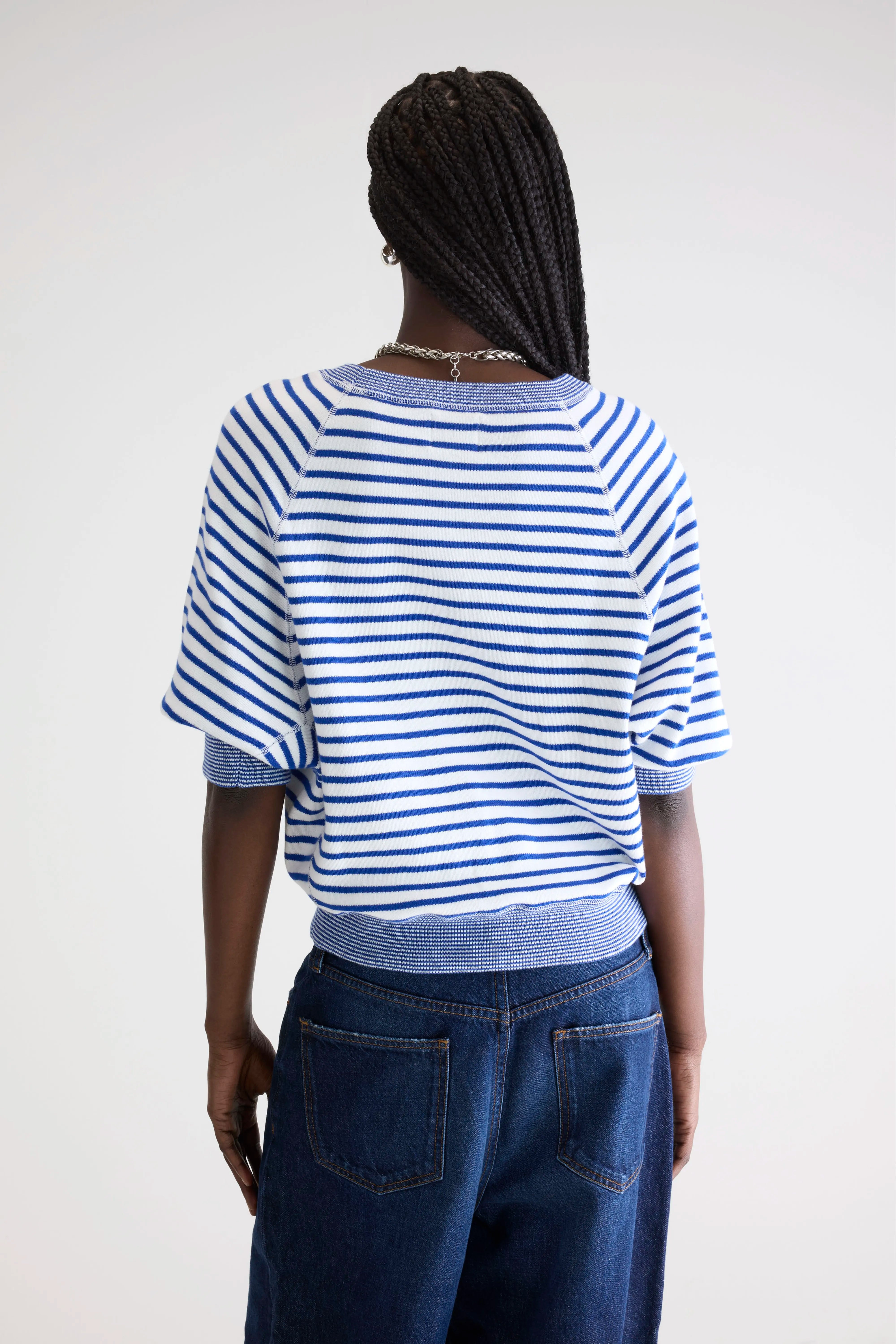 Anglet ronde-hals trui (242 / W / STRIPE A)