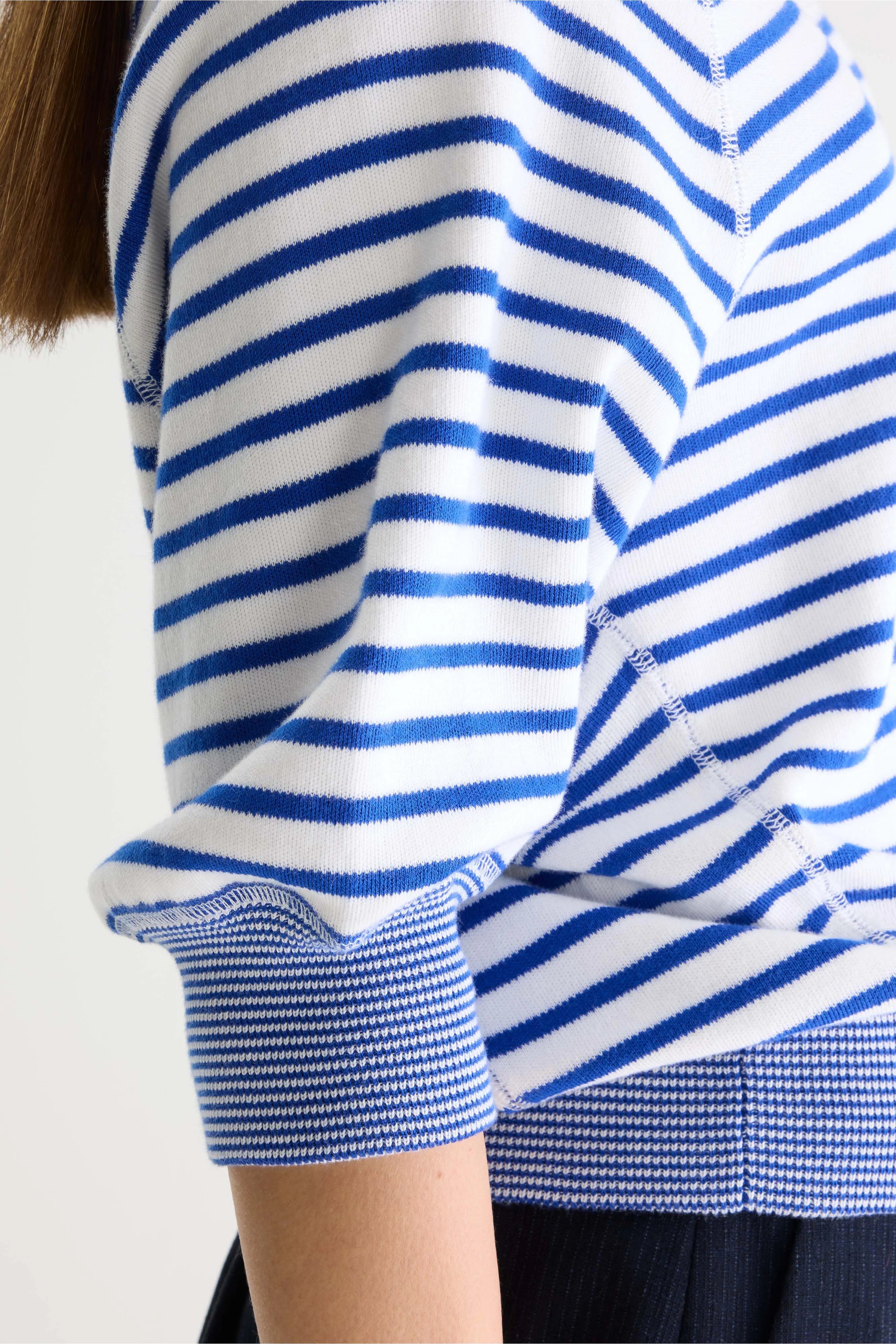 Anglet trui met ronde hals (252 / W / STRIPE A)