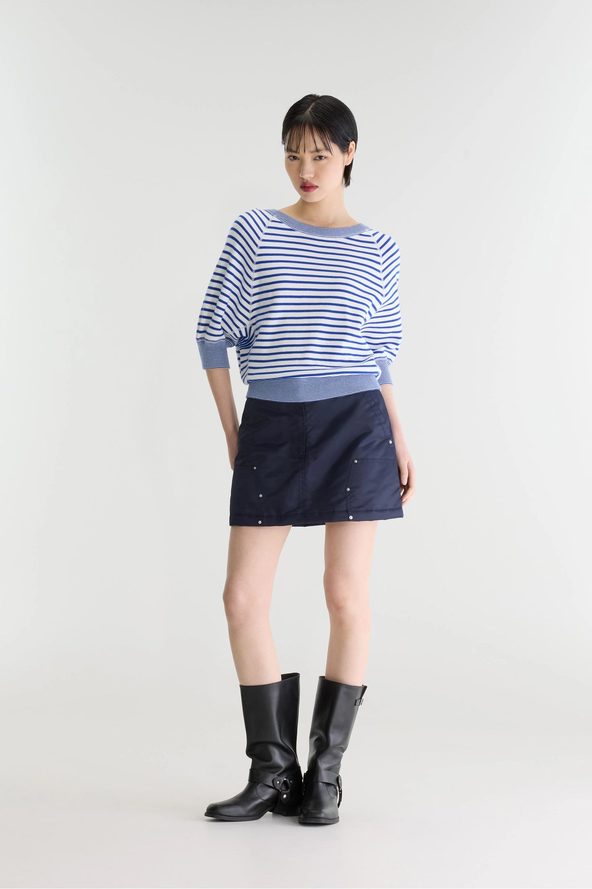 Anglet trui met ronde hals (252 / W / STRIPE A)