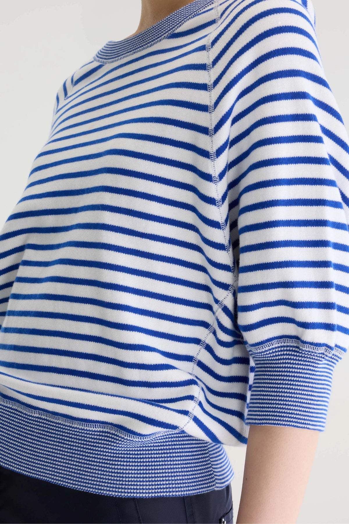 Anglet trui met ronde hals (252 / W / STRIPE A)