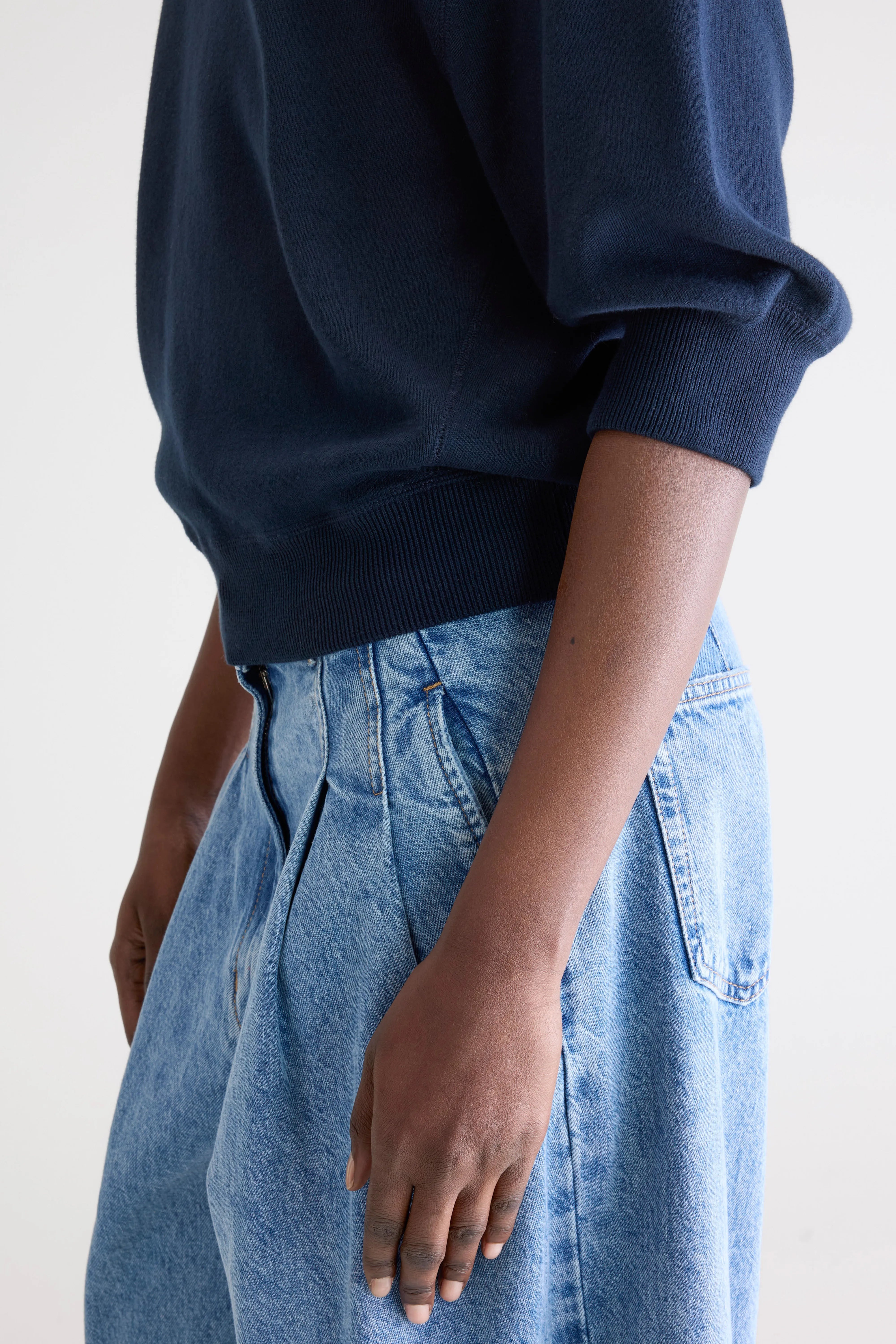 Pull col rond Anglet (242 / W / NAVY)