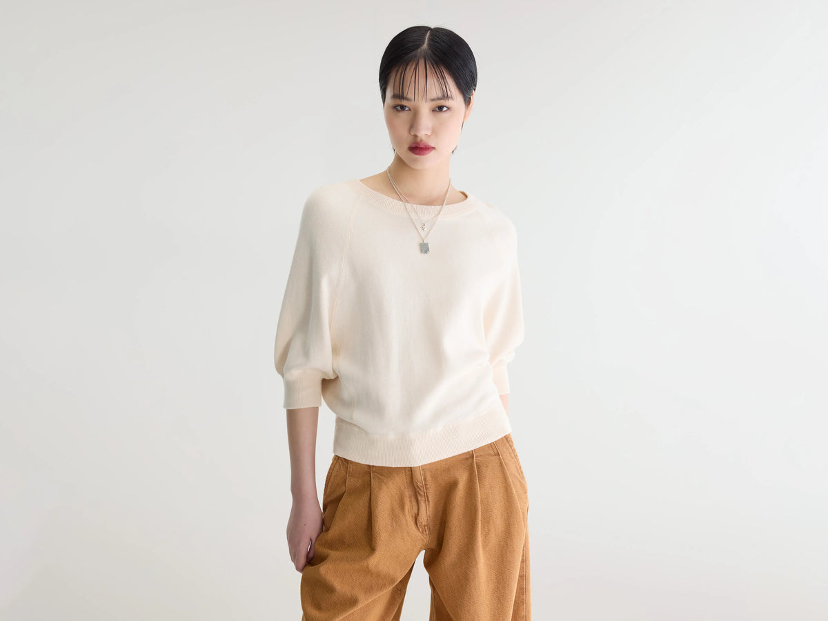 Anglet crewneck sweater (242 / W / MILKY WAY)